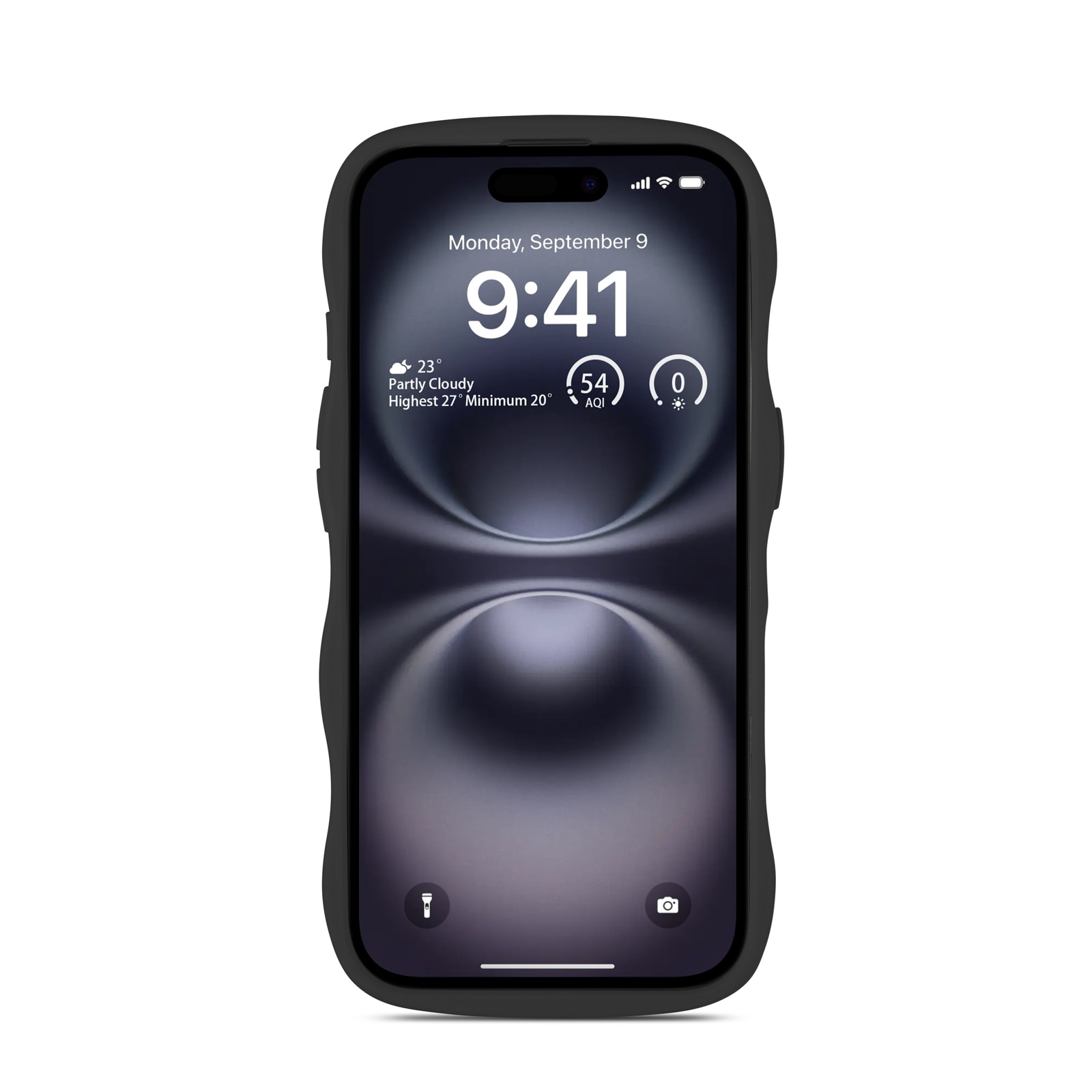 iPhone 16 The Wave Case, Svart