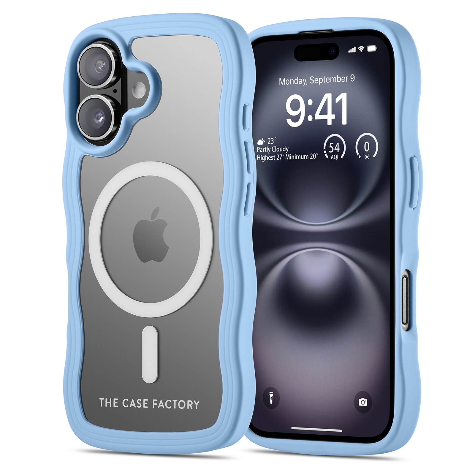 iPhone 16 The Wave Magnetic Case Blå