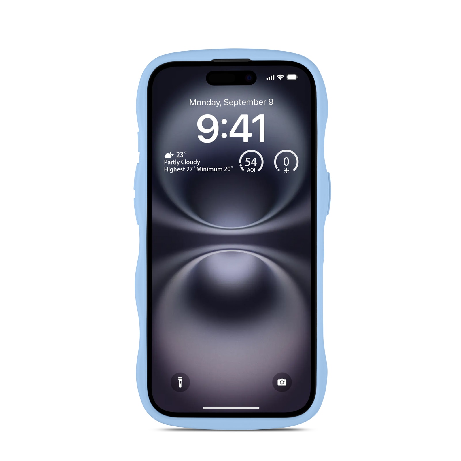 iPhone 16 The Wave Magnetic Case Blå