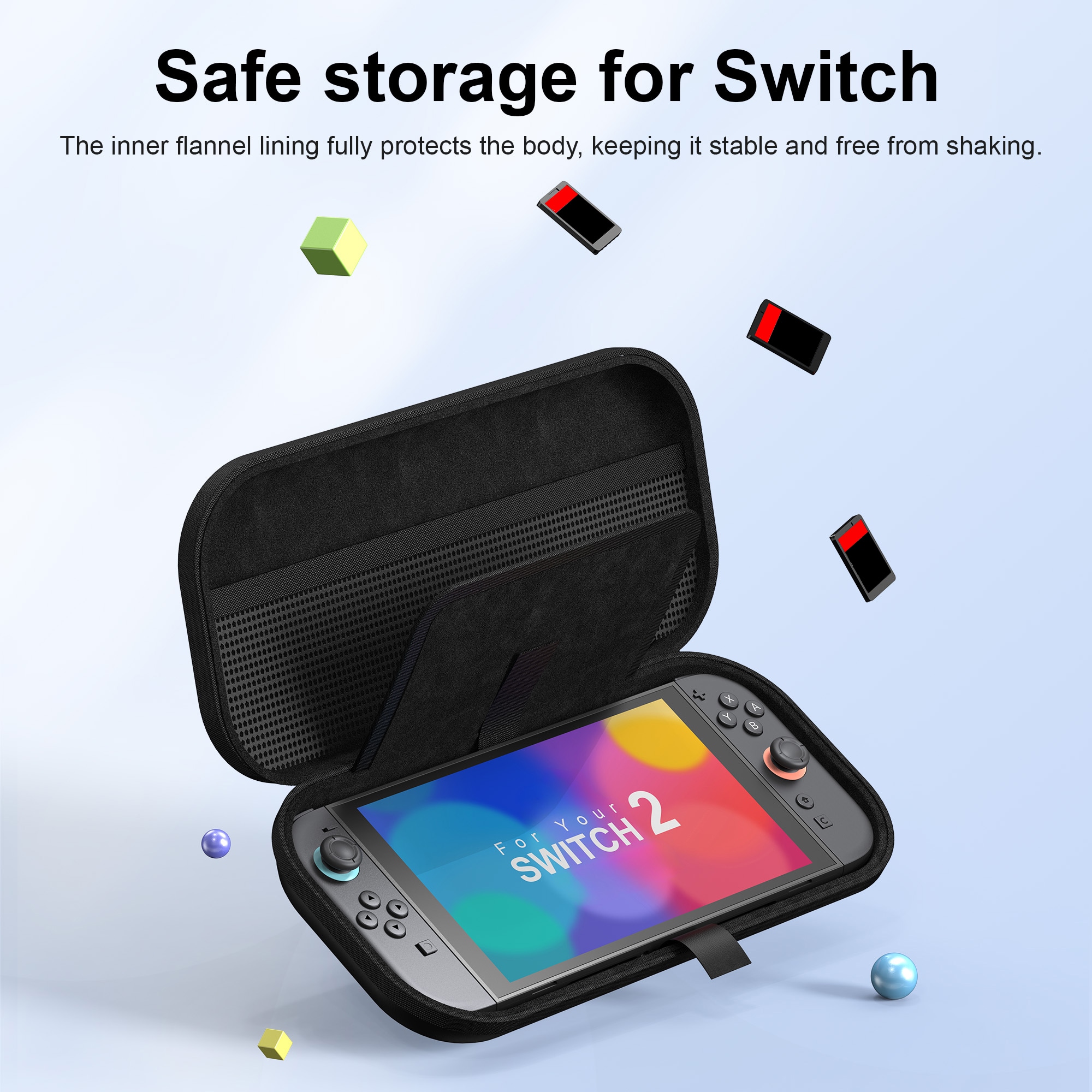 Nintendo Switch 2 Kompakt förvaringsväska, Svart