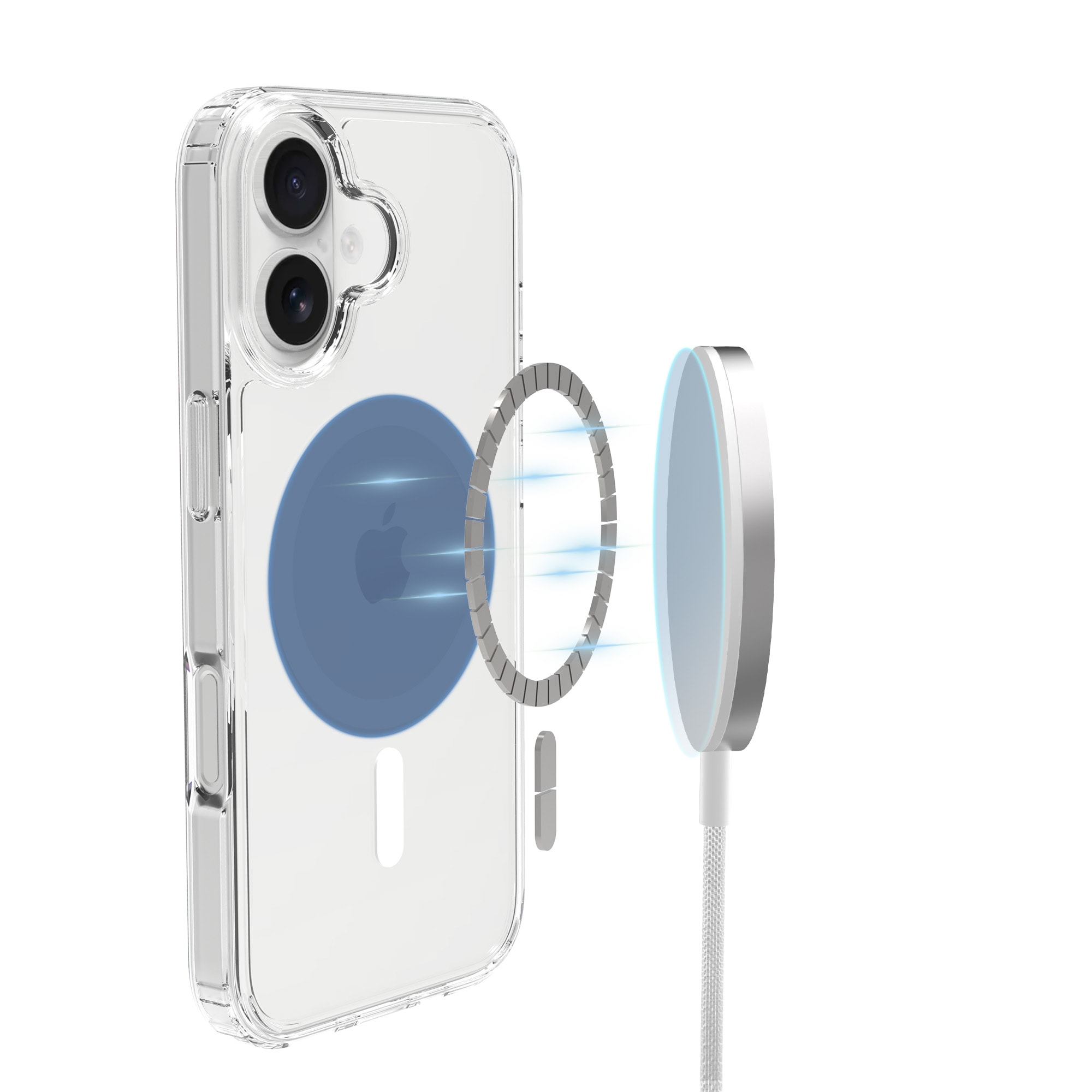 iPhone 17 MagSafe Hybrid-skal, Genomskinlig
