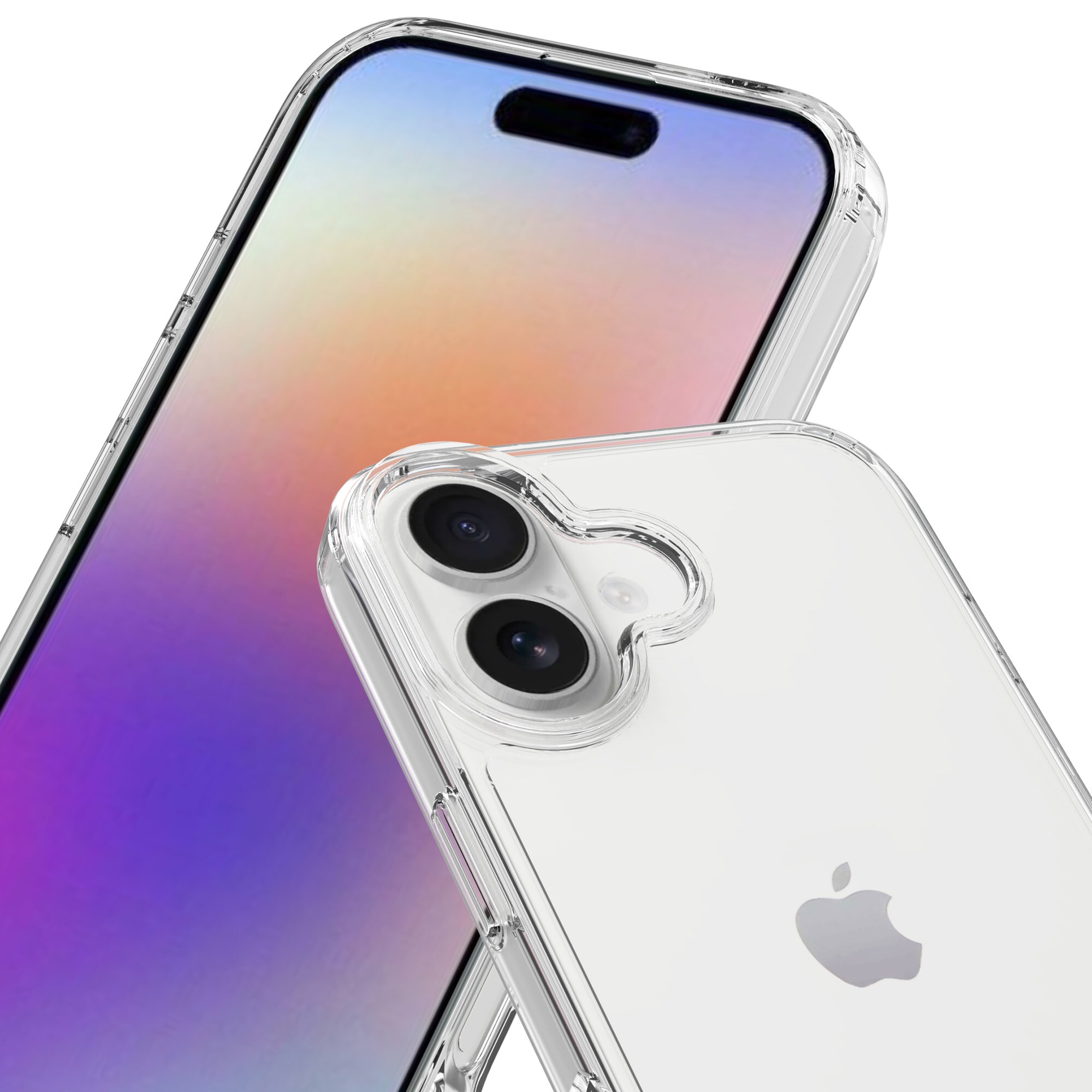 iPhone 17 Crystal Hybrid-skal, Genomskinlig