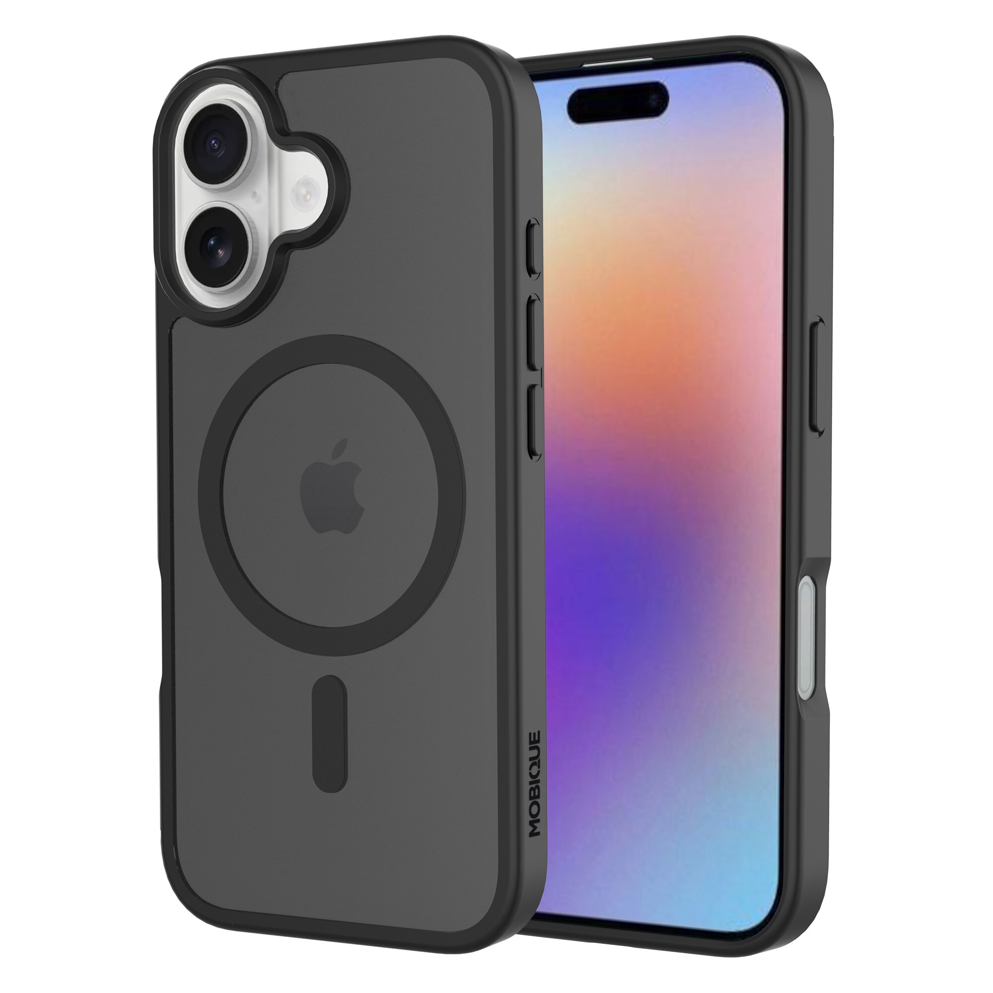 iPhone 17 Hybrid-skal Magnetisk, Frosted Black