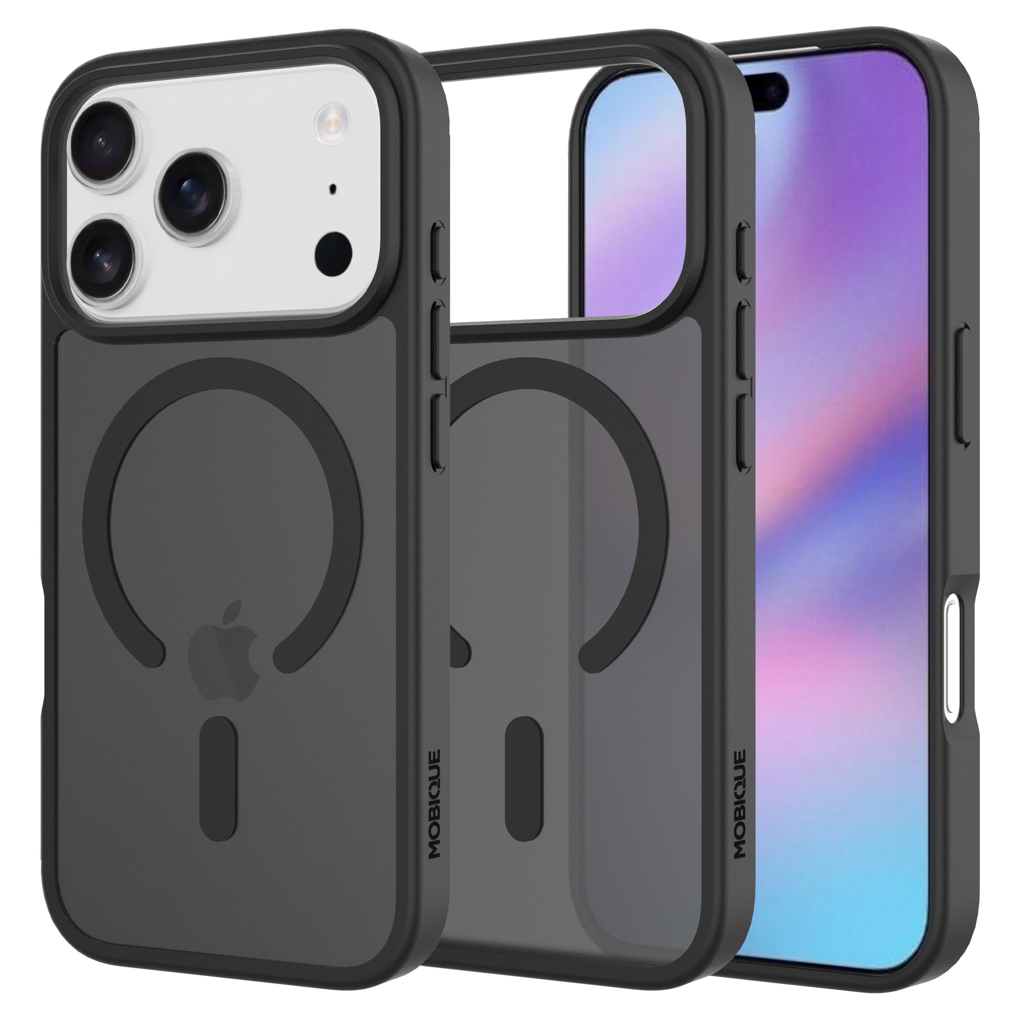 iPhone 17 Pro Hybrid-skal Magnetisk, Frosted Black
