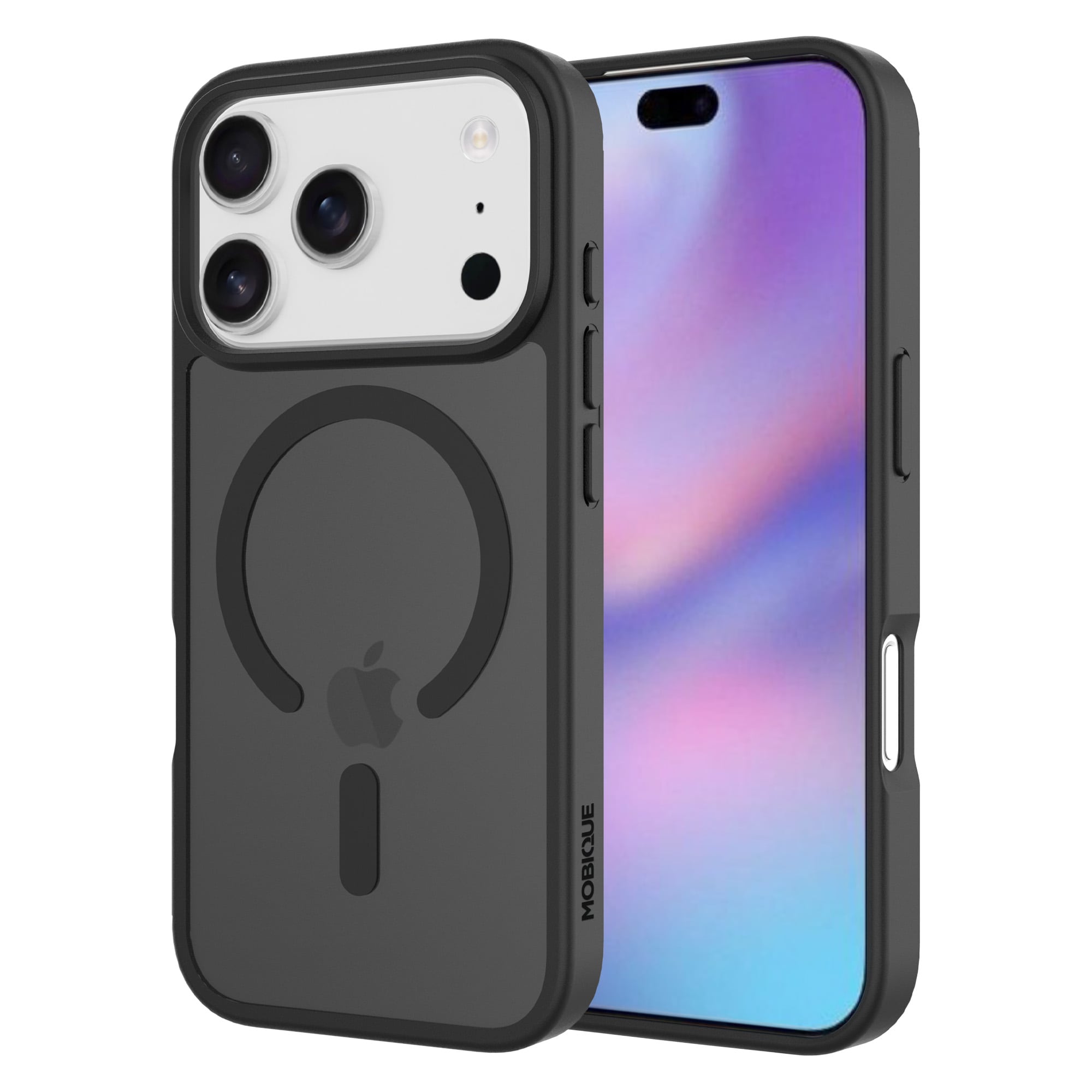 iPhone 17 Pro Hybrid-skal Magnetisk, Frosted Black