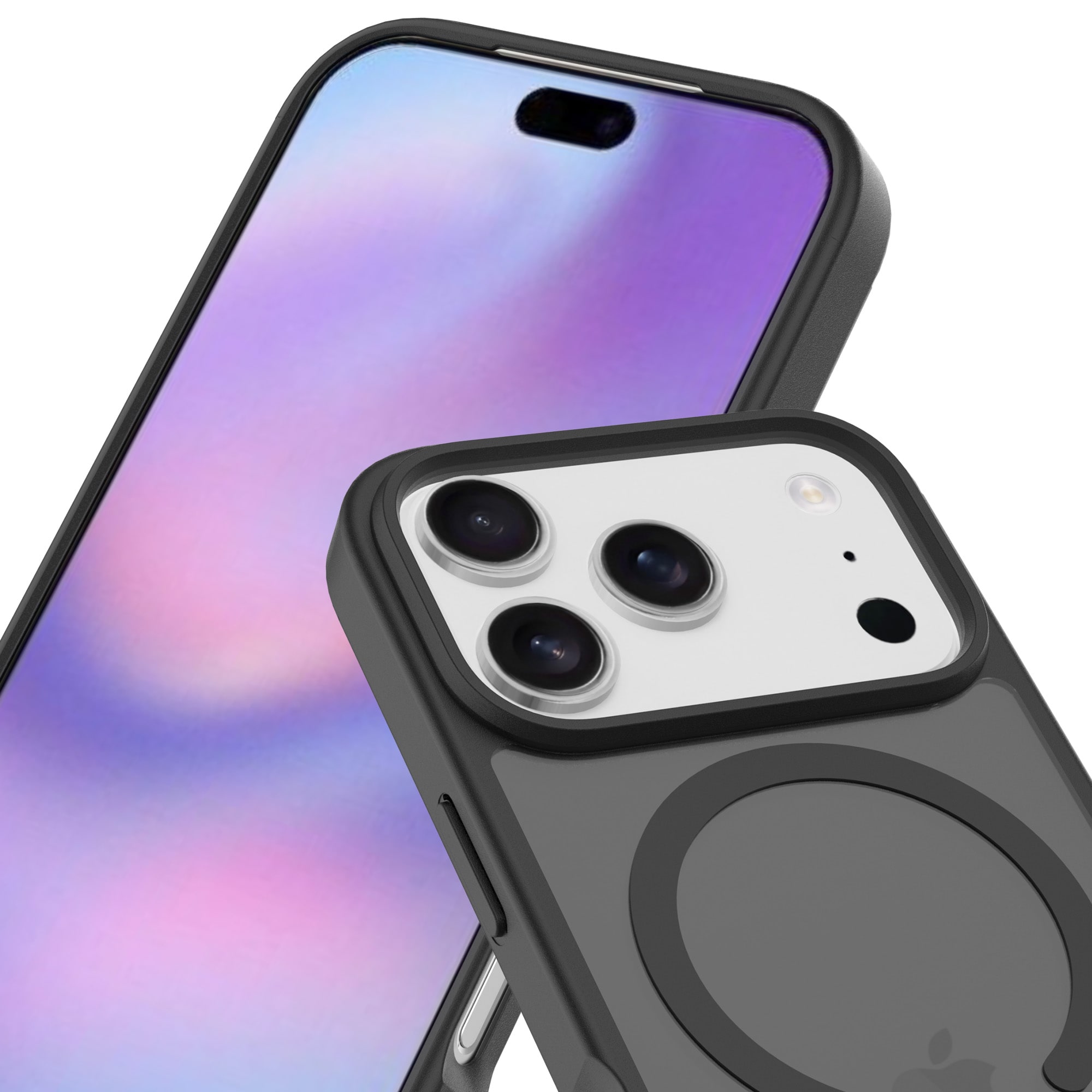 iPhone 17 Pro Hybrid-skal Magnetisk, Frosted Black