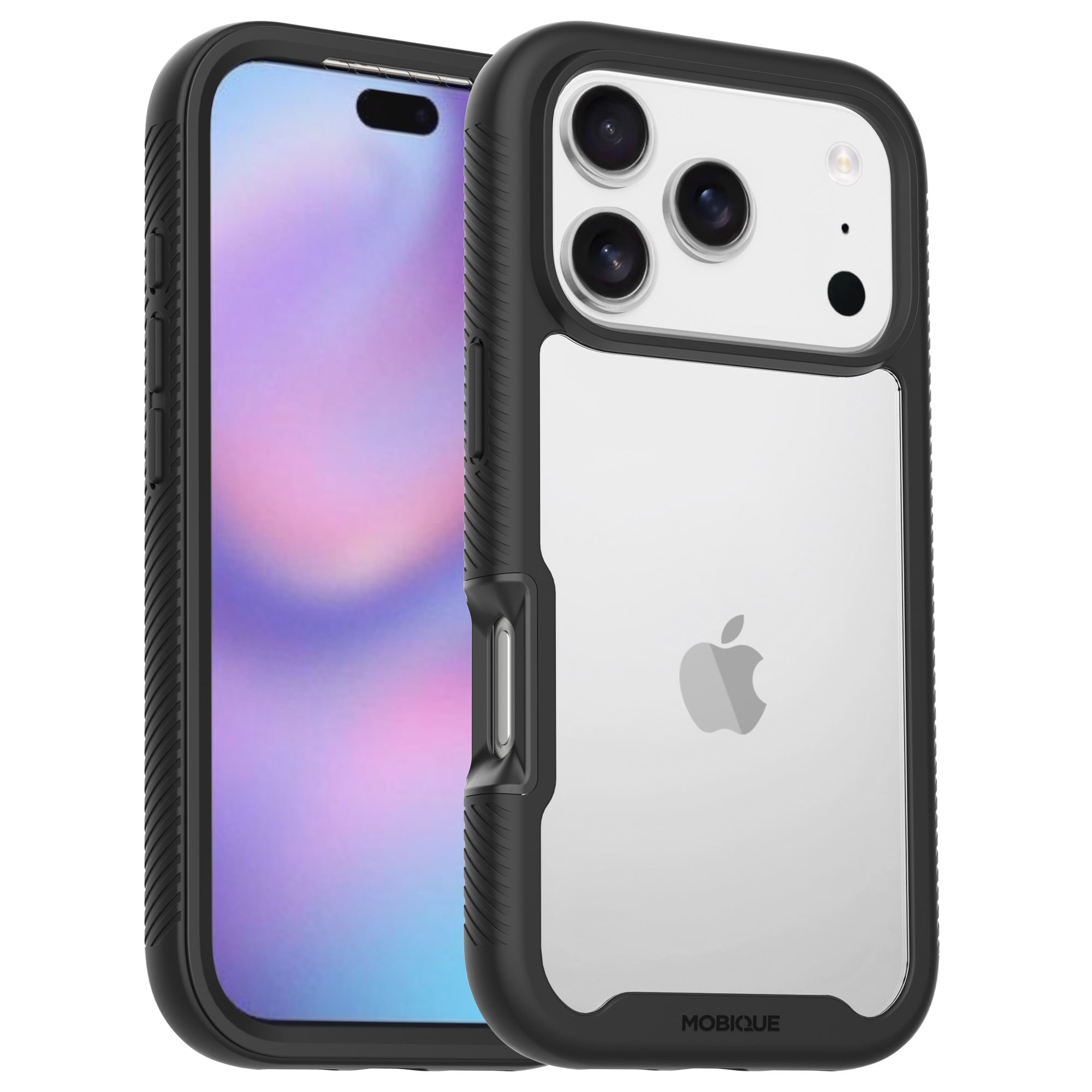 iPhone 17 Pro Mobilskal Full Protection, Svart/transparent