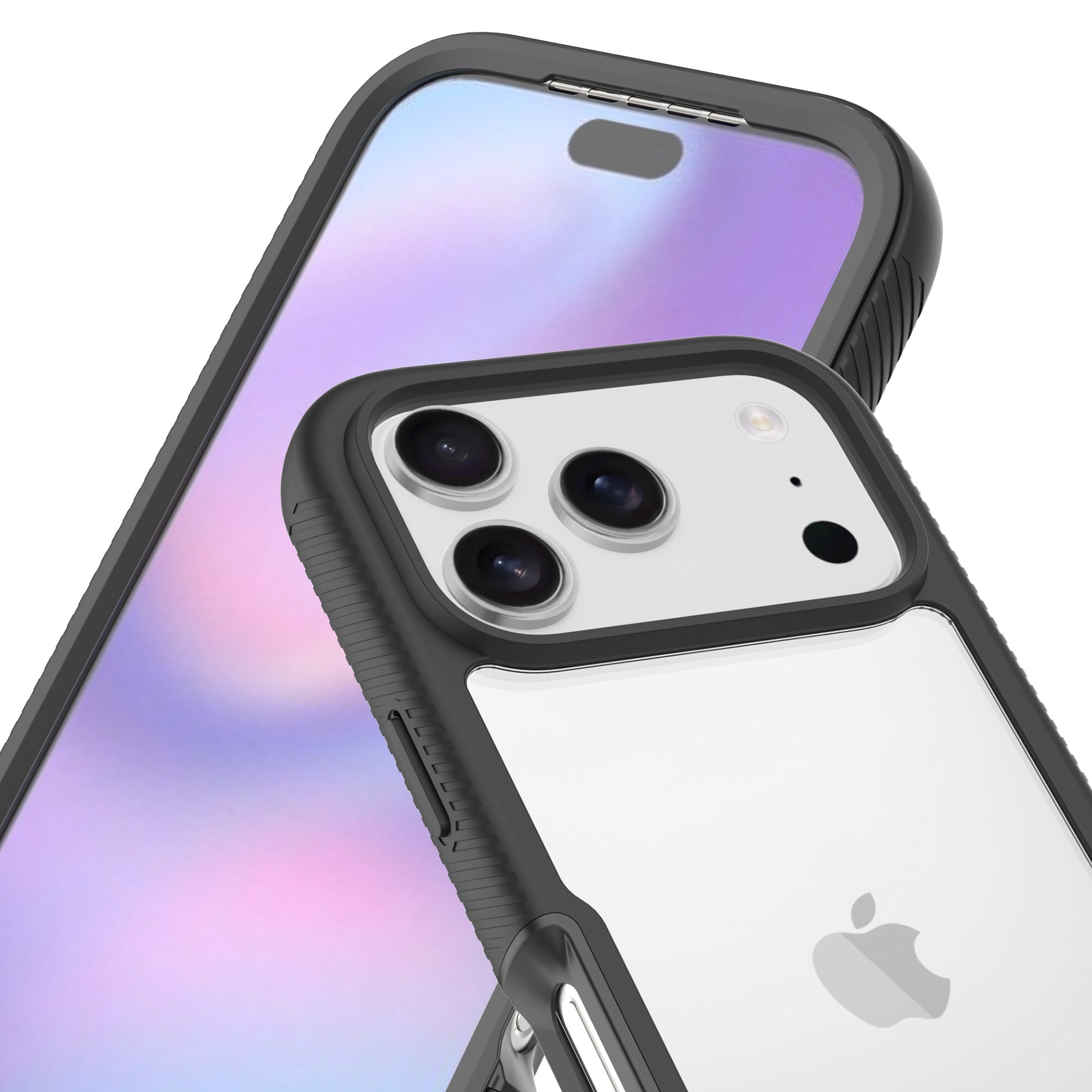 iPhone 17 Pro Mobilskal Full Protection, Svart/transparent