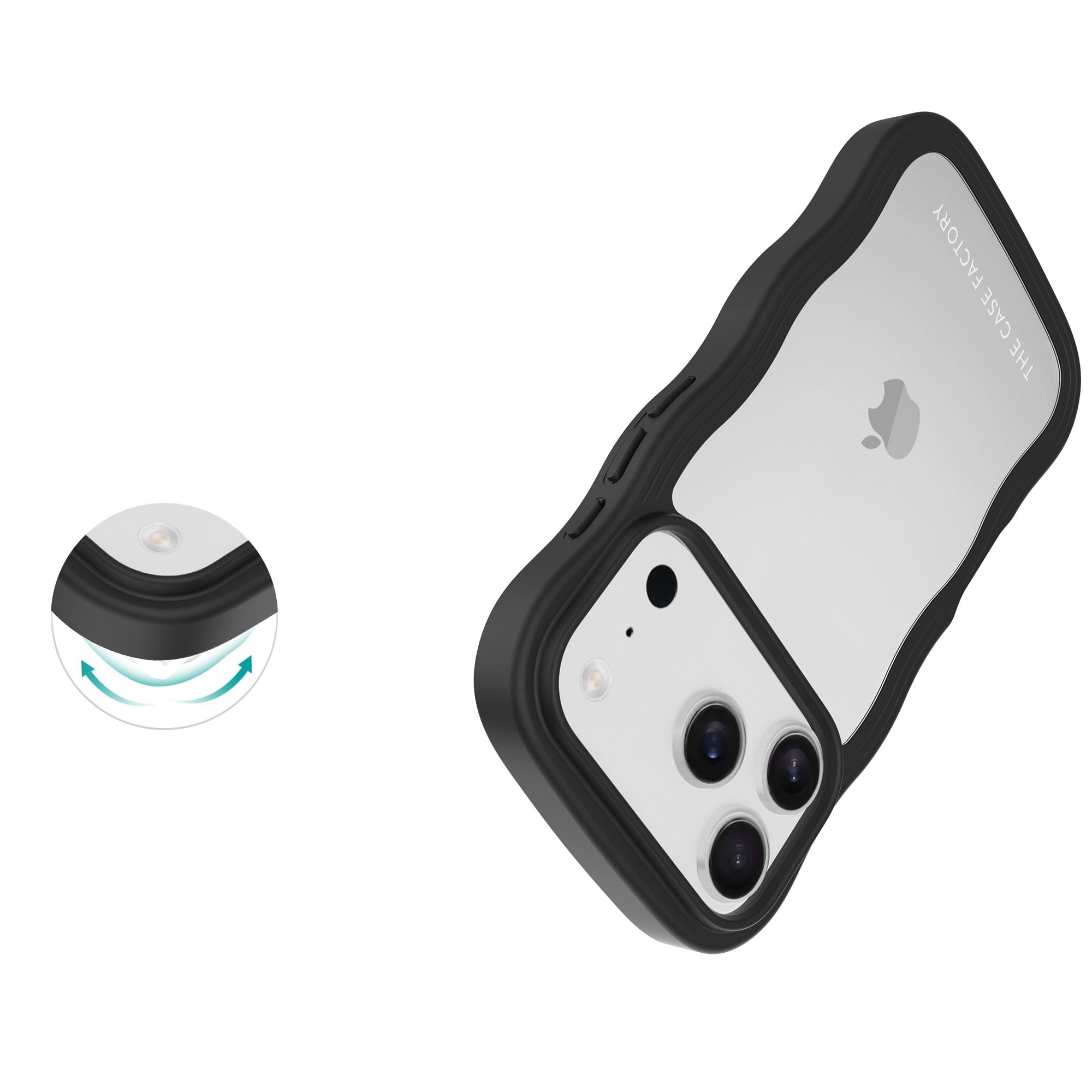 iPhone 17 Pro The Wave Case, Svart