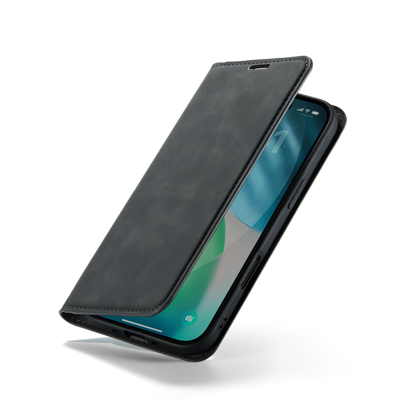 iPhone Air Slimmat fodral med kortfack, Svart