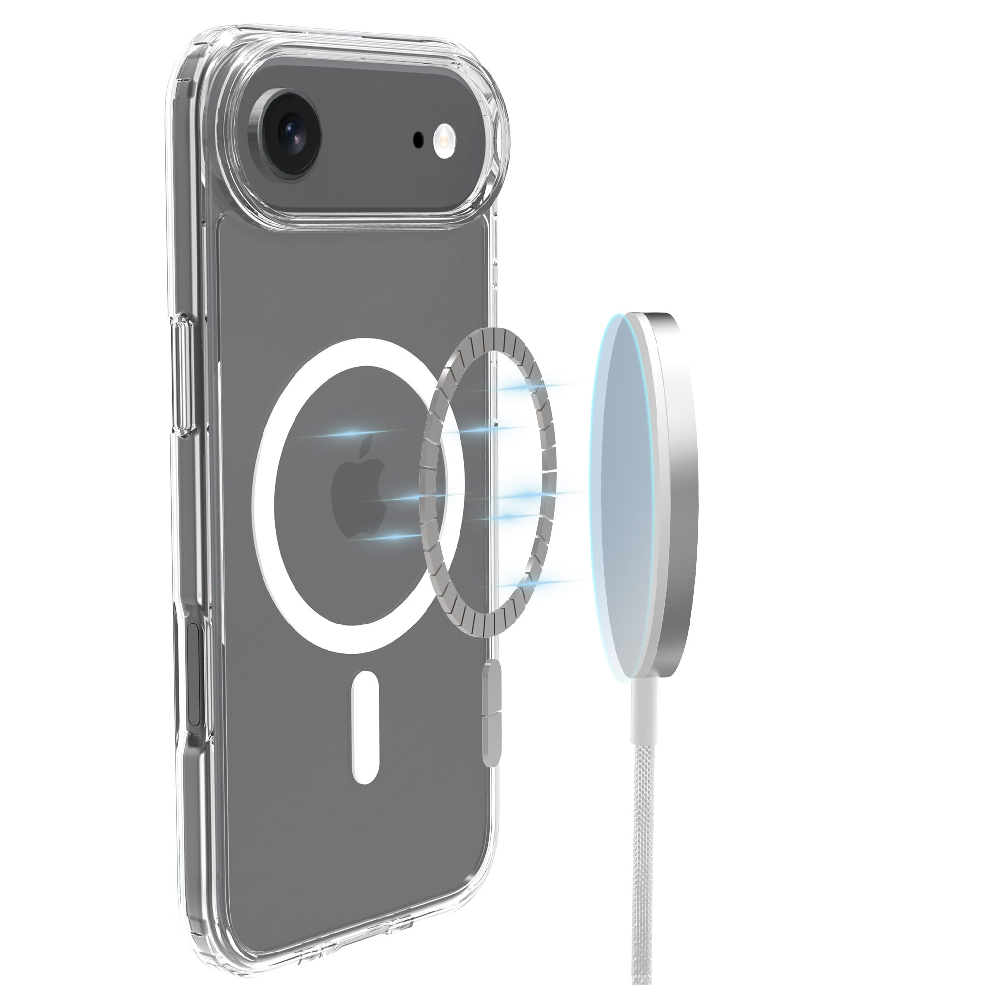 iPhone 17 Air MagSafe Hybrid-skal, Genomskinlig