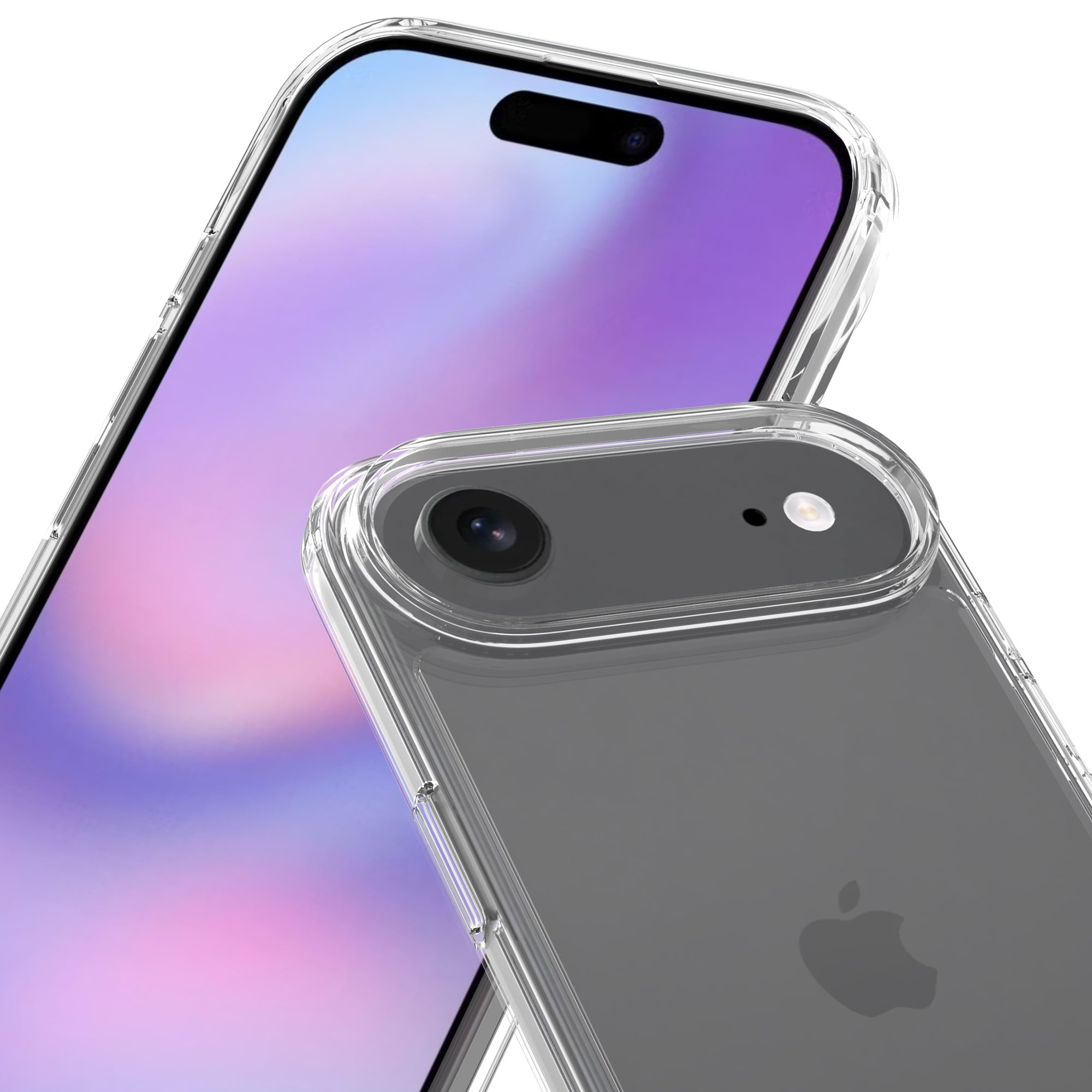 iPhone 17 Air Crystal Hybrid-skal, Genomskinlig