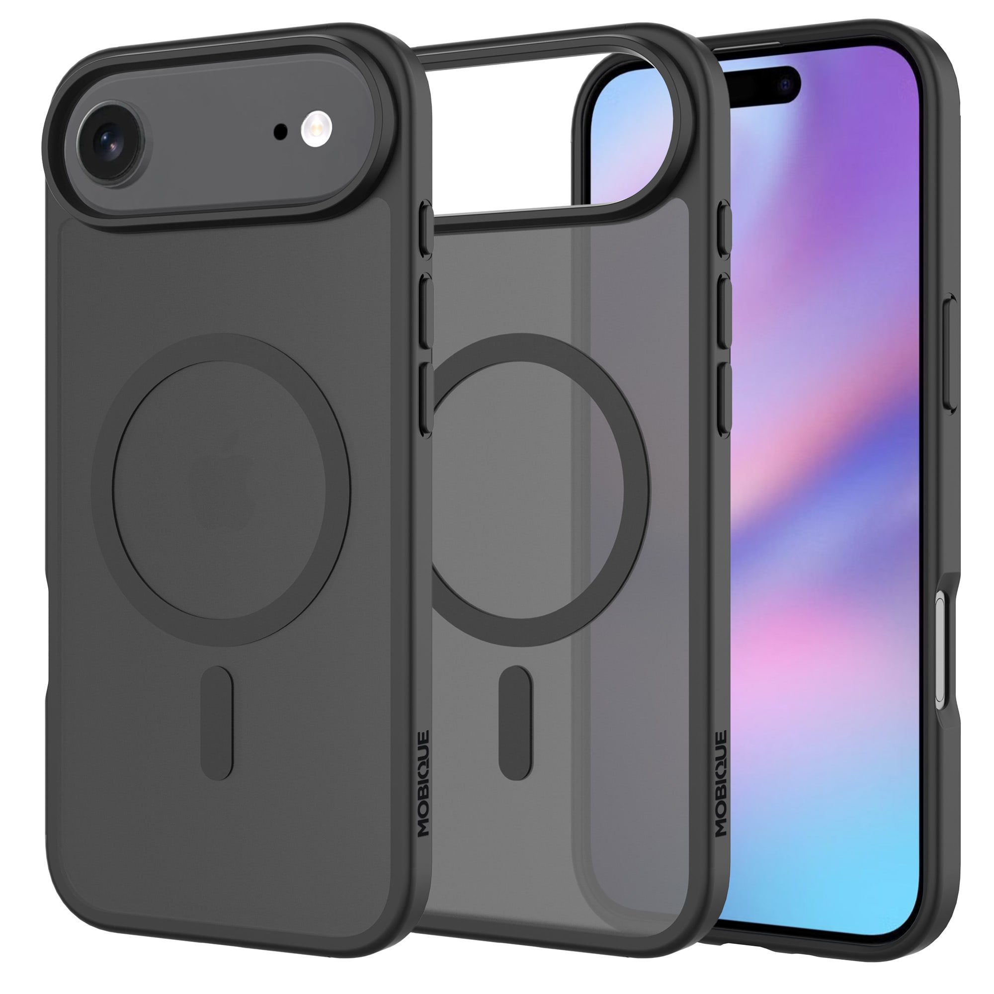 iPhone 17 Air Hybrid-skal Magnetisk, Frosted Black