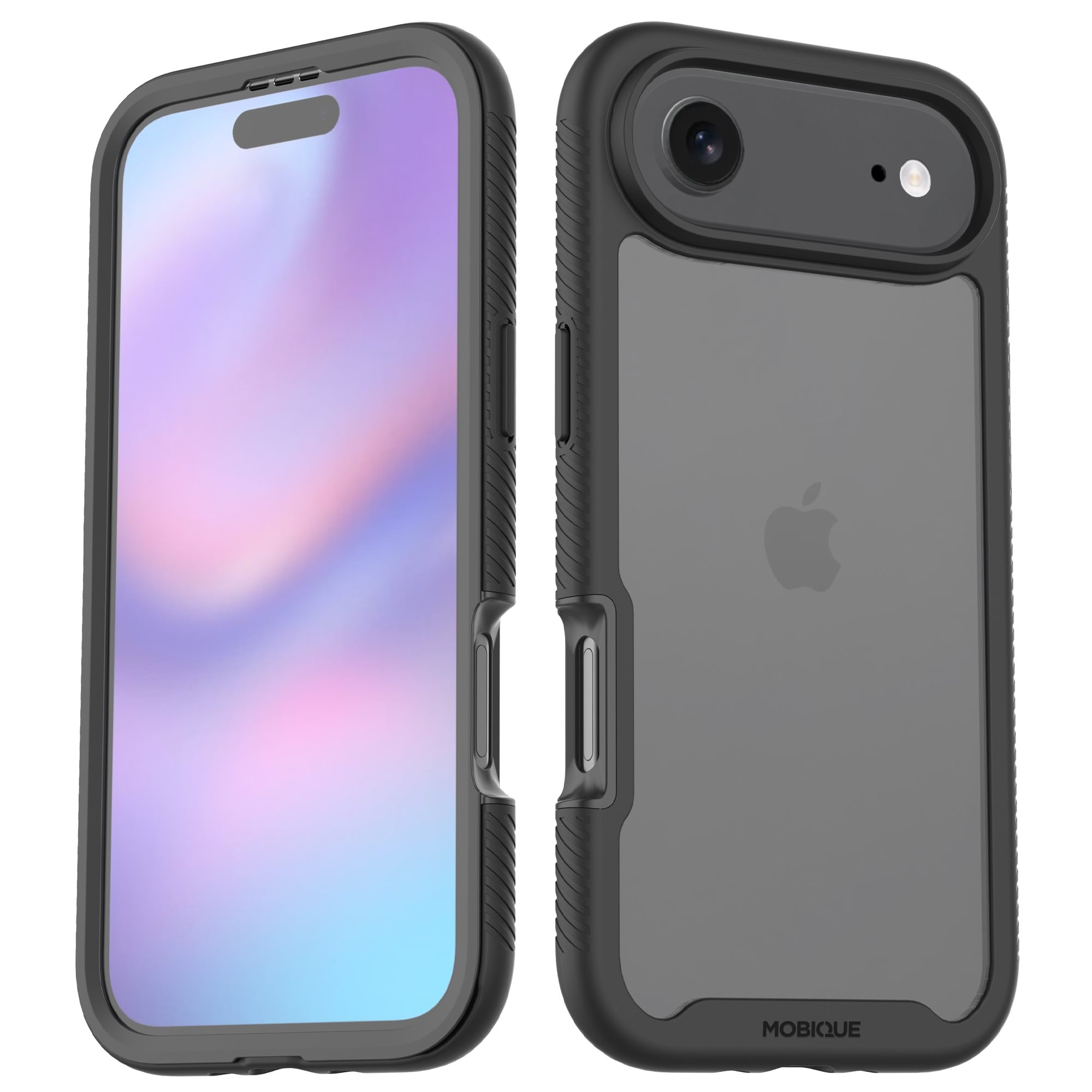 iPhone 17 Air Mobilskal Full Protection, Svart/transparent