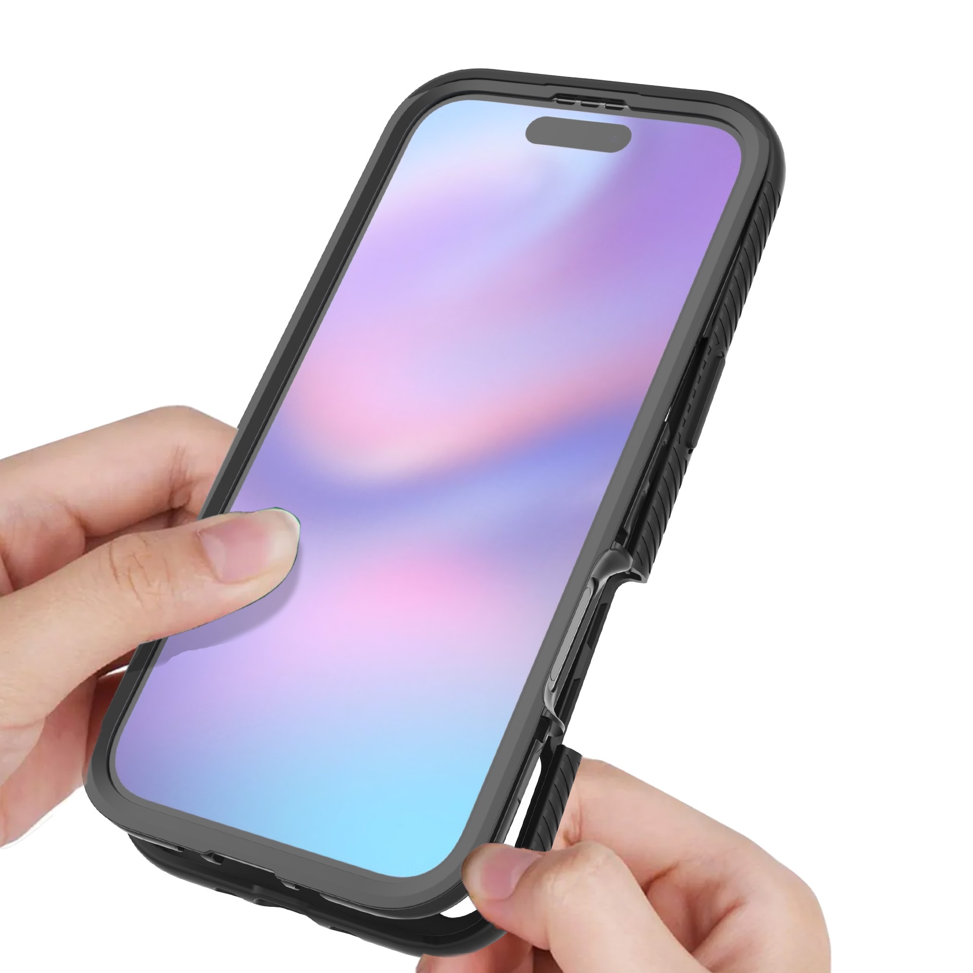 iPhone 17 Air Mobilskal Full Protection, Svart/transparent