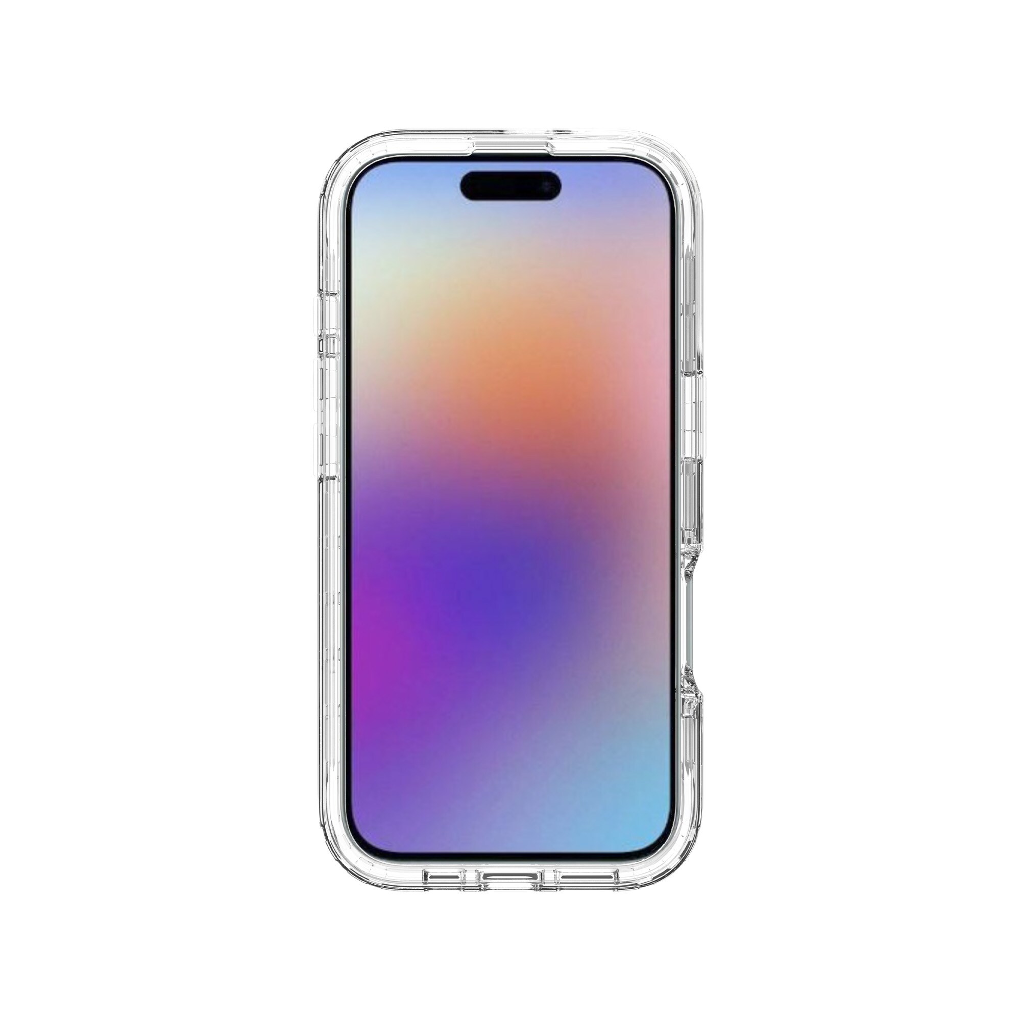 iPhone 17 Stöttåligt mobilskal med skyddsram, Genomskinlig