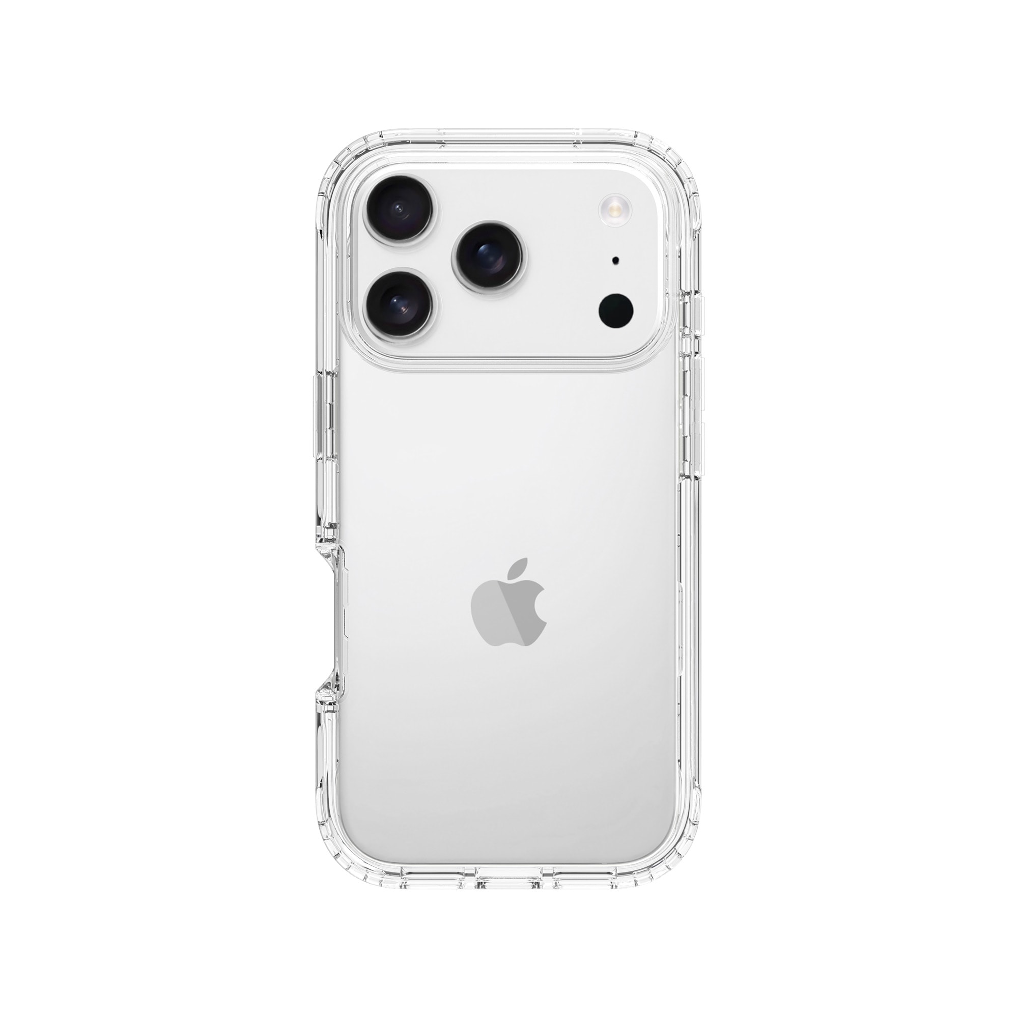 iPhone 17 Pro Max Stöttåligt mobilskal med skyddsram, Genomskinlig