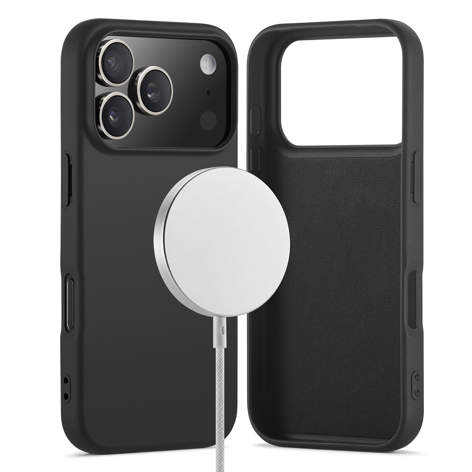 iPhone 17 Pro Max MagSafe Mobilskal i TPU, Svart