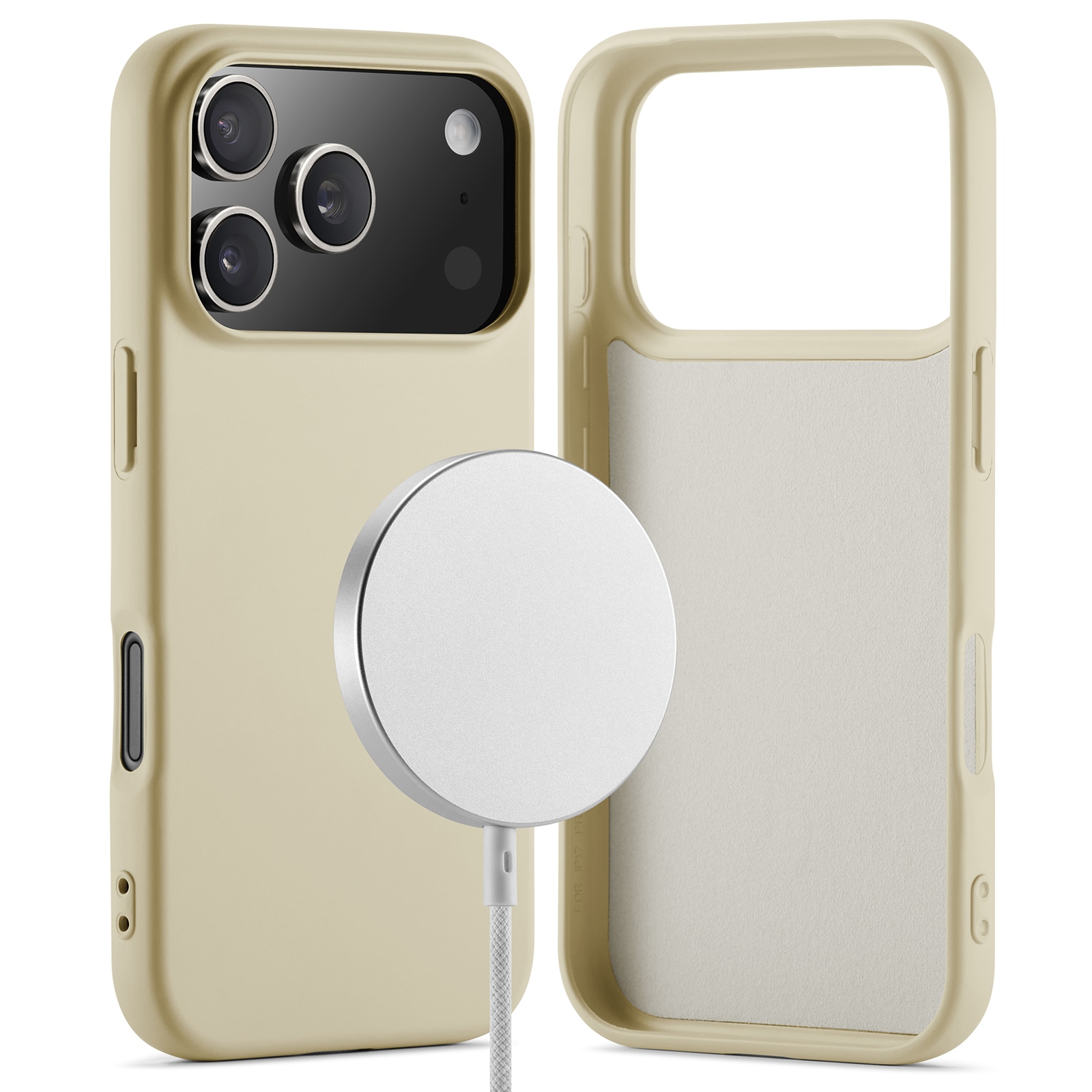 iPhone 17 Pro MagSafe Mobilskal i TPU, Beige