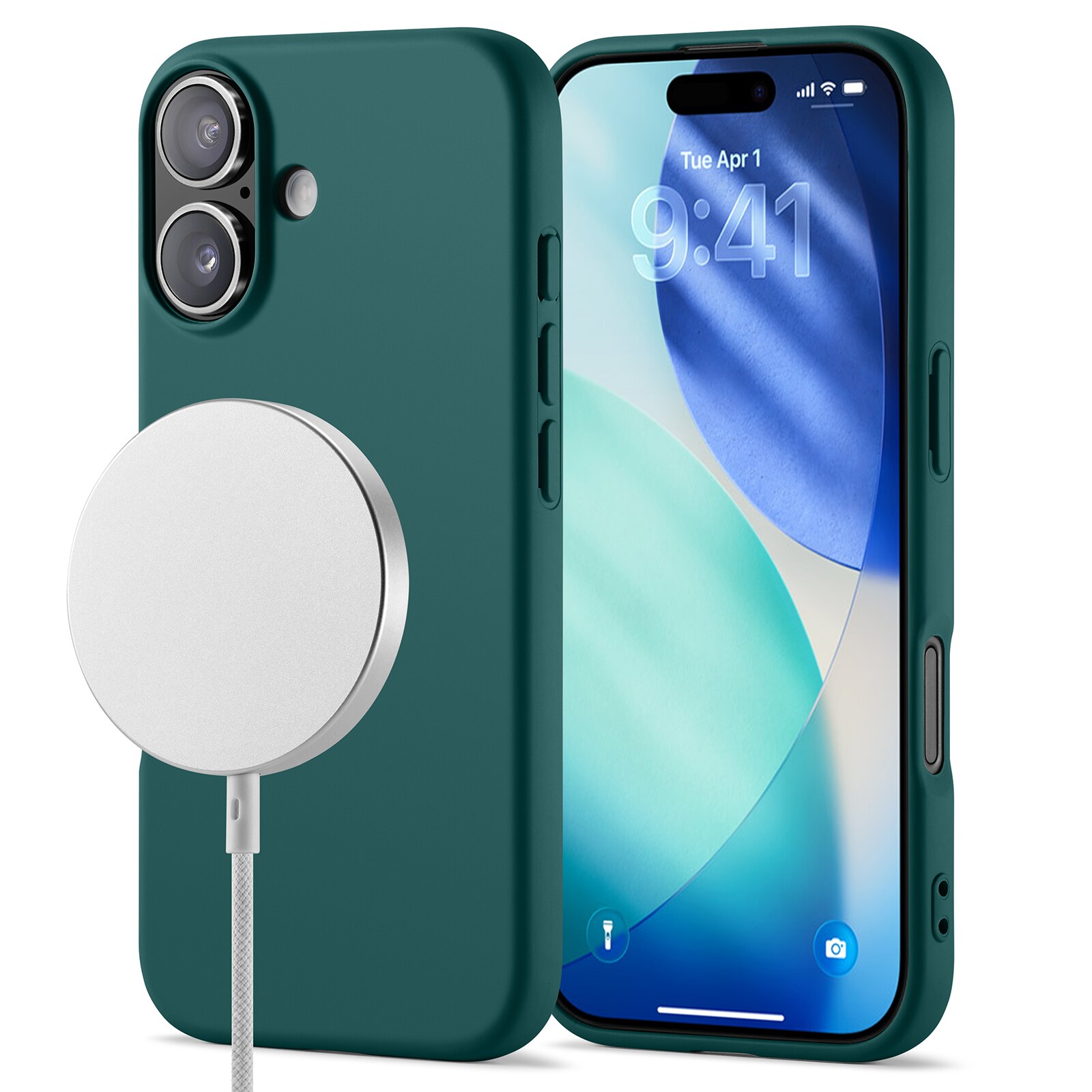 iPhone 17 MagSafe Mobilskal i TPU, Mörkgrön