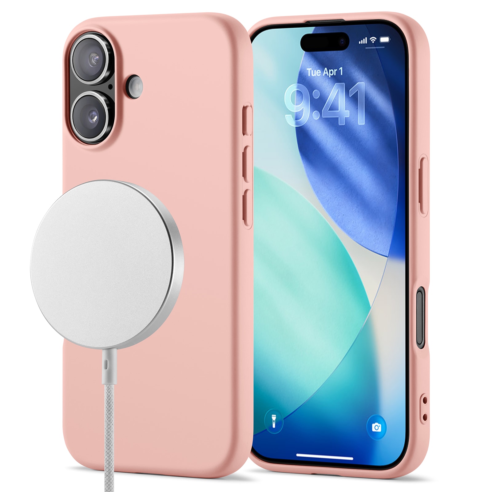 iPhone 17 MagSafe Mobilskal i TPU, Rosa