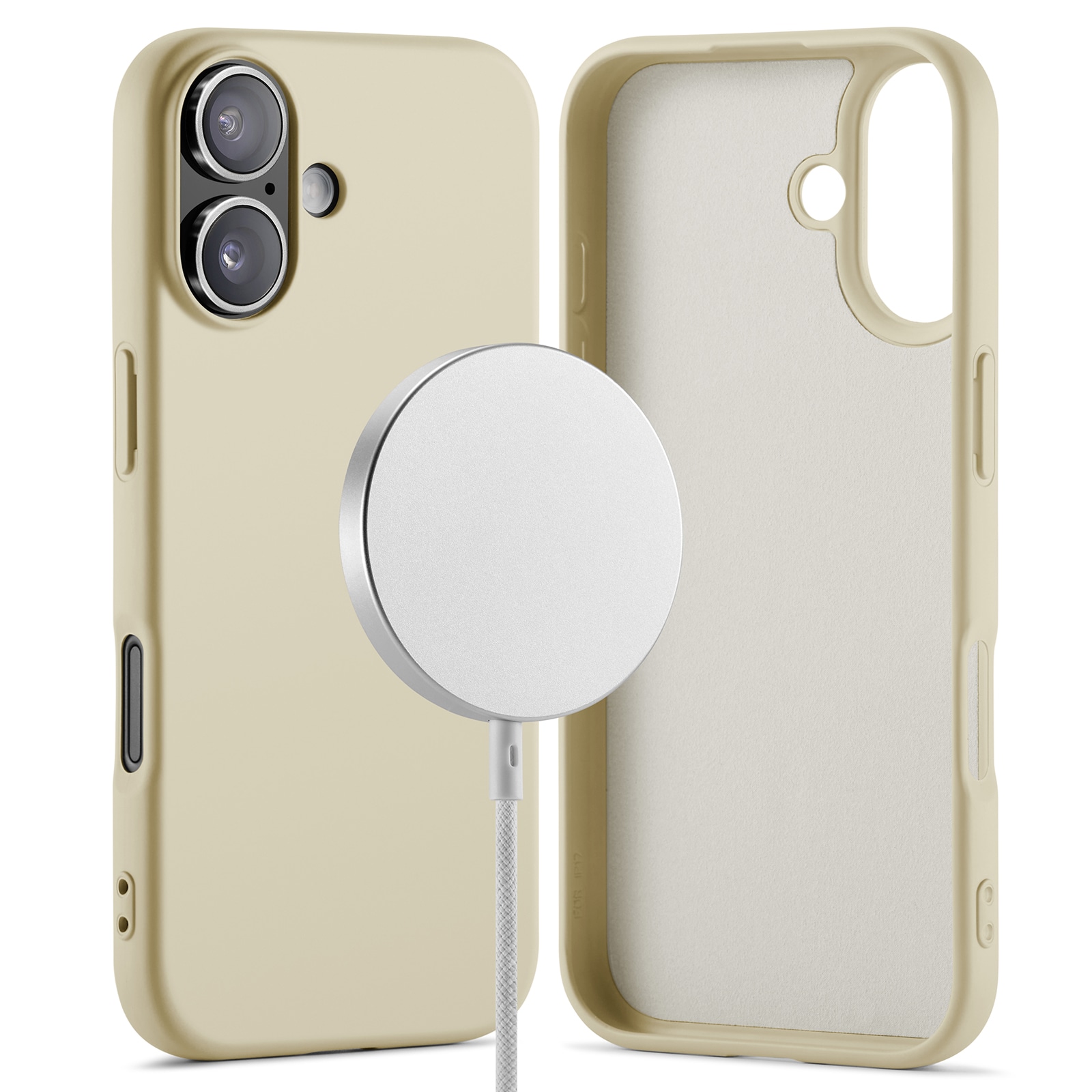 iPhone 17 MagSafe Mobilskal i TPU, Beige