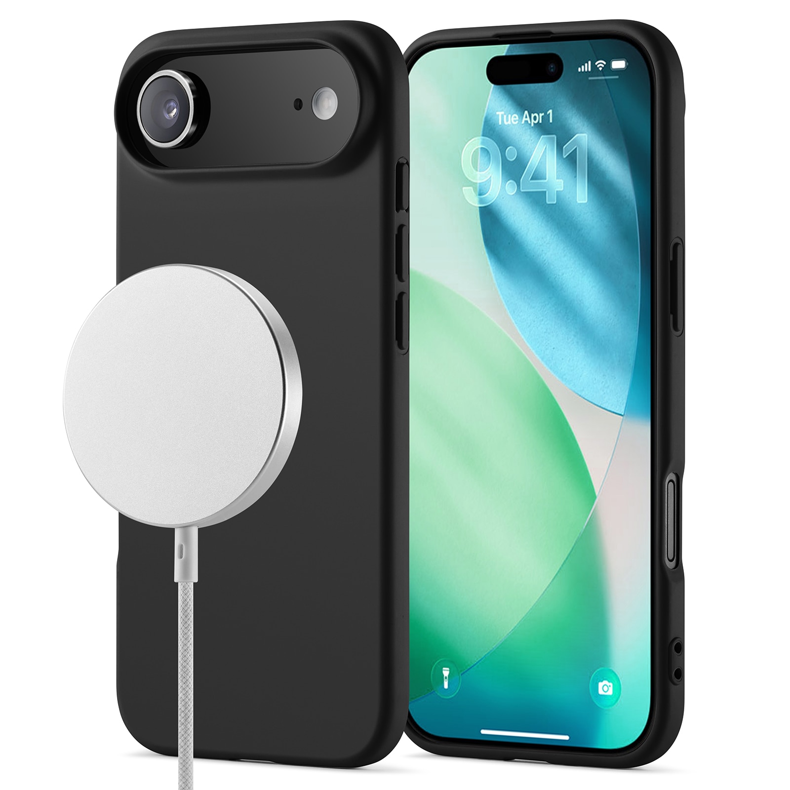 iPhone 17 Air MagSafe Mobilskal i TPU, Svart