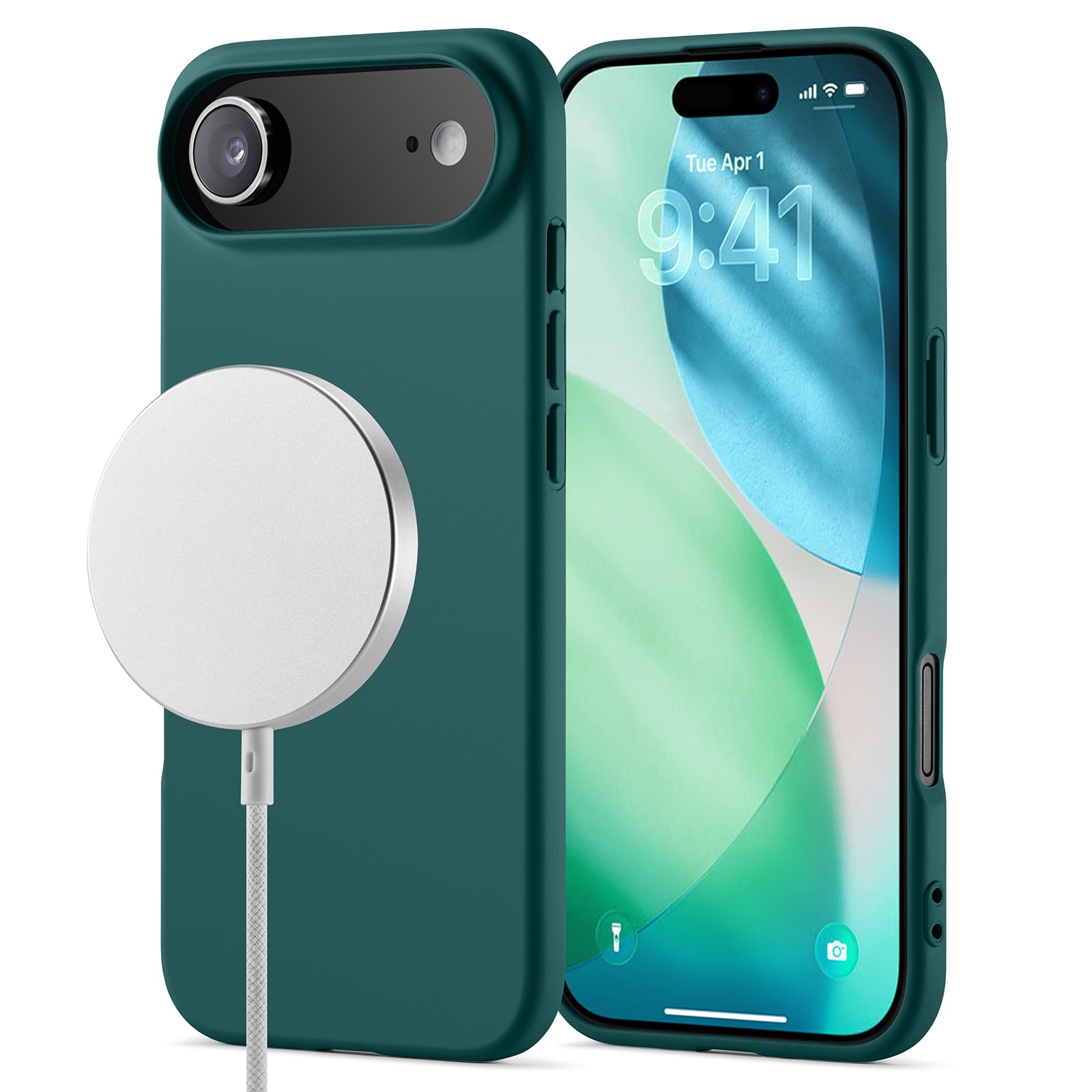 iPhone 17 Air MagSafe Mobilskal i TPU, Mörkgrön
