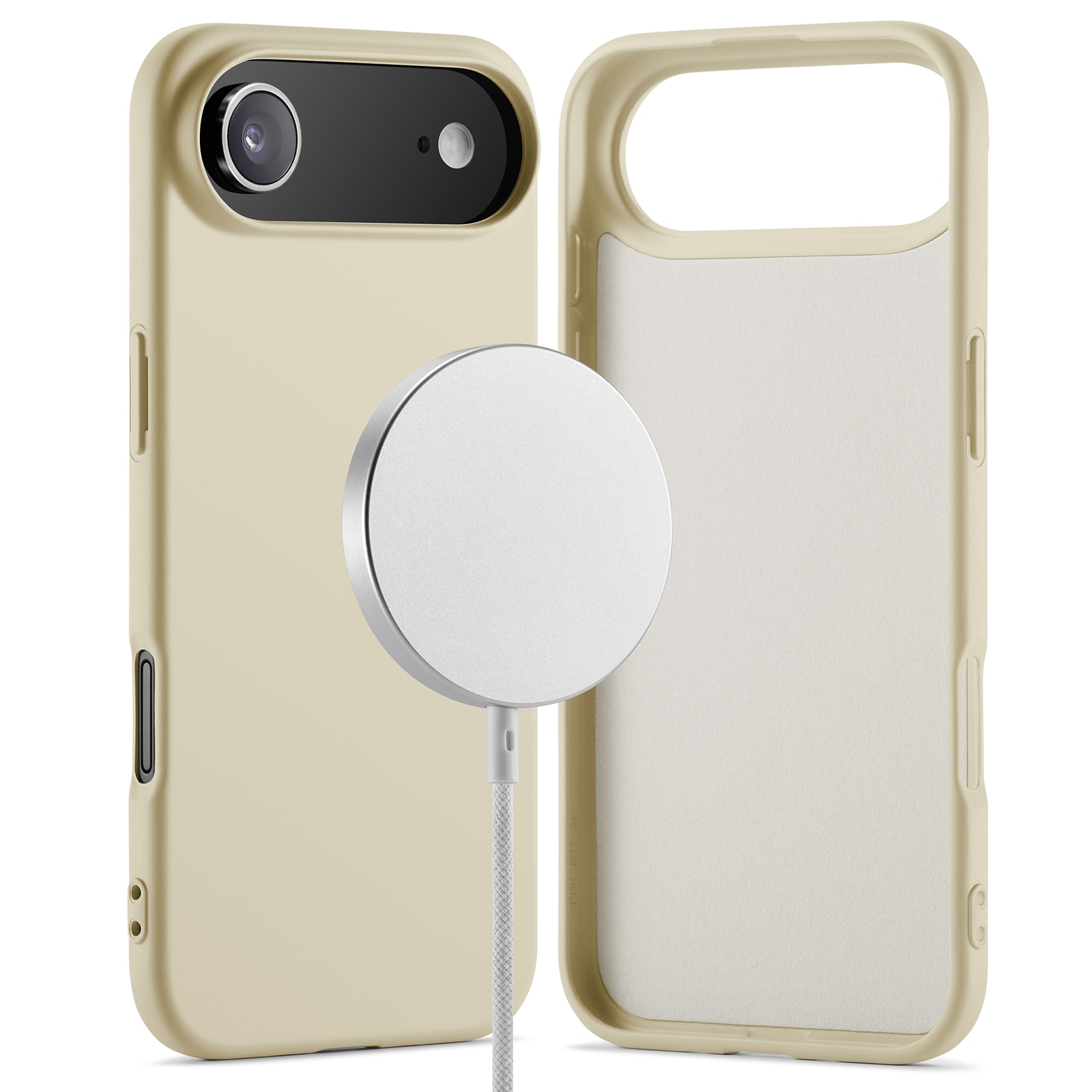 iPhone 17 Air MagSafe Mobilskal i TPU, Beige