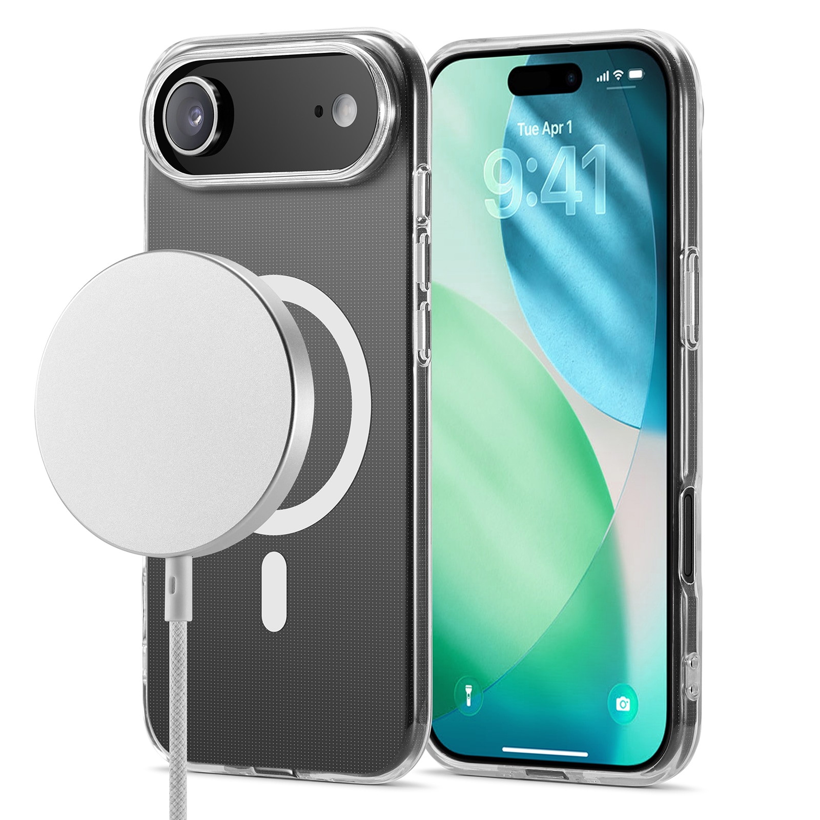 iPhone 17 Air MagSafe-skal i TPU, Genomskinlig