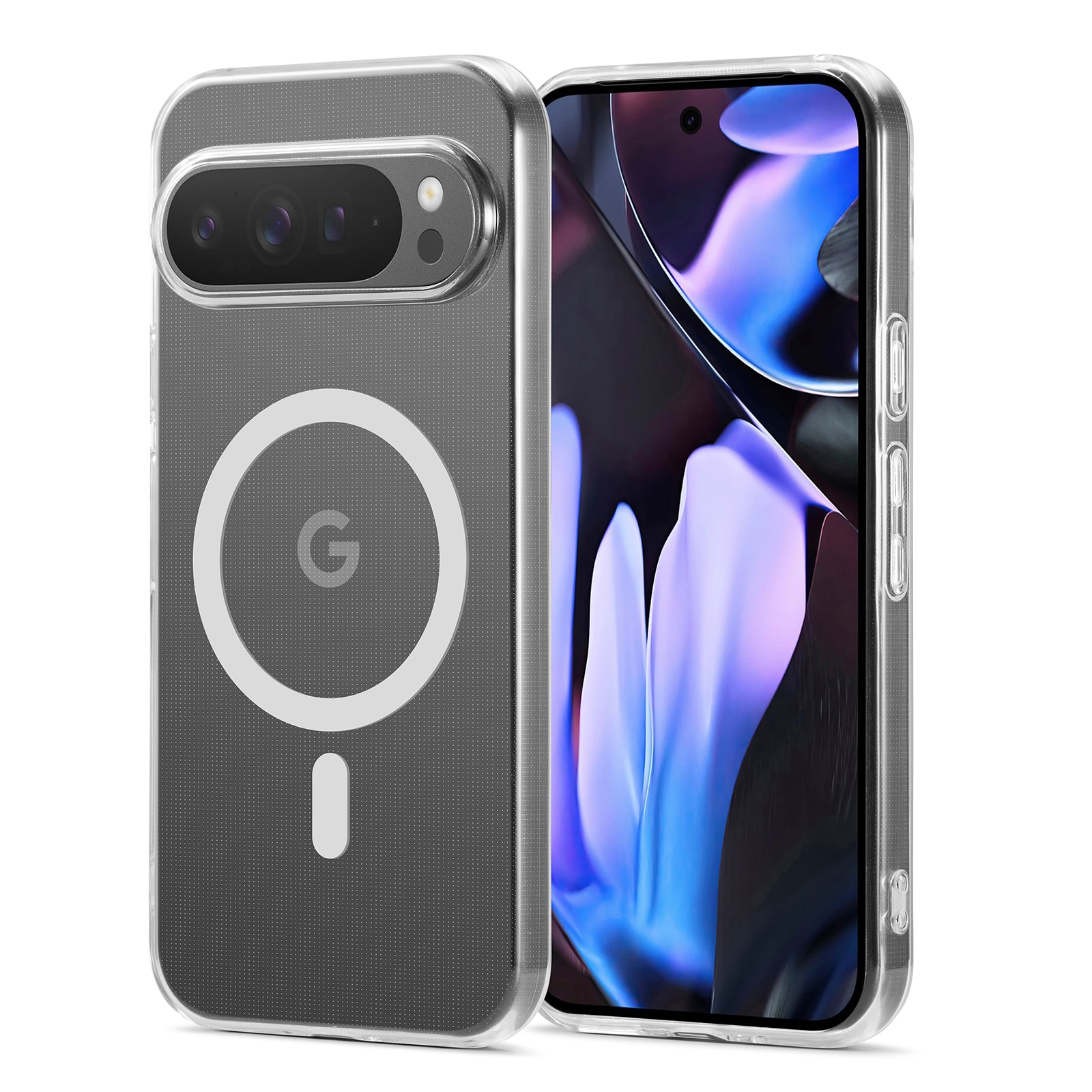 Google Pixel 10 Pro XL MagSafe-skal i TPU, Genomskinlig