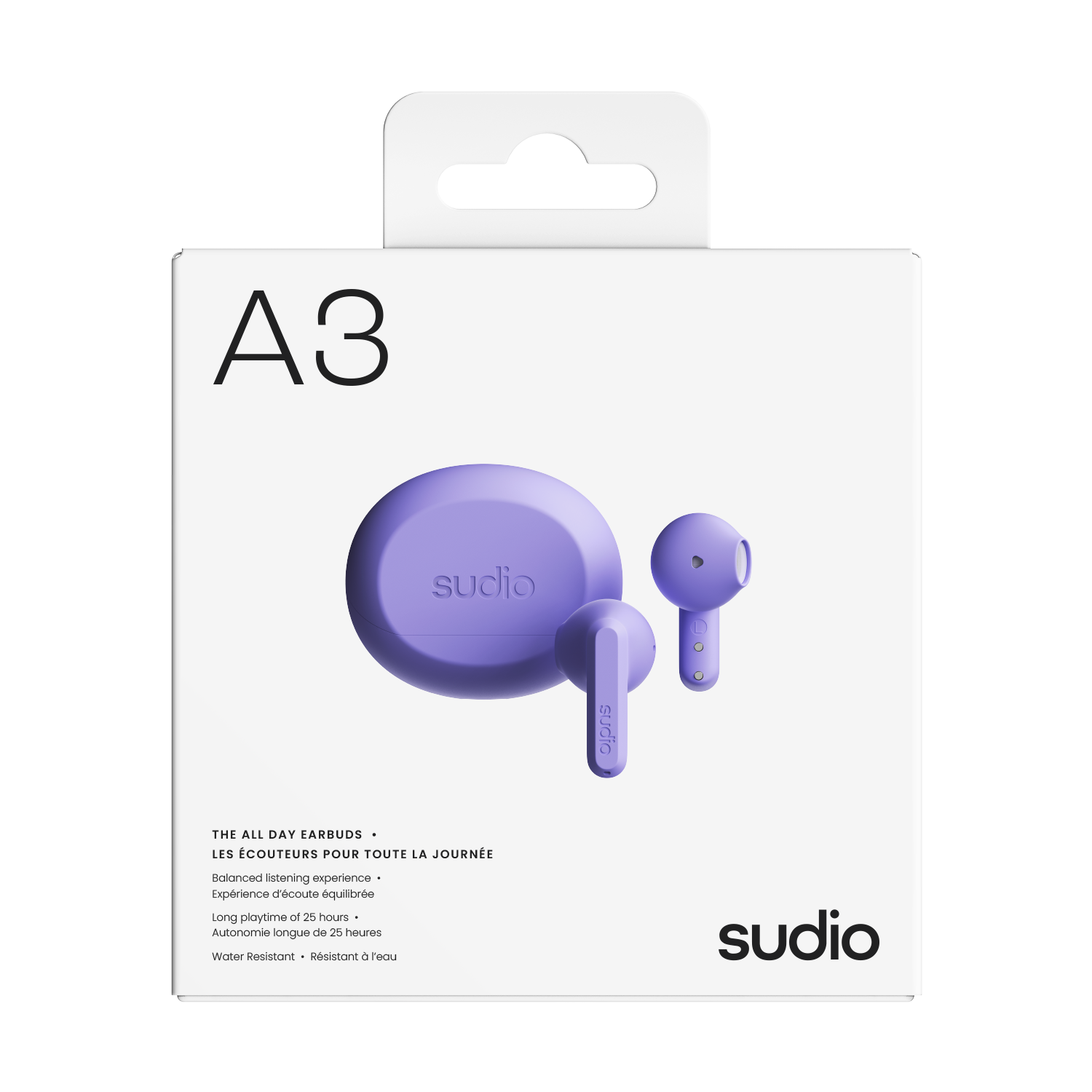A3 Trådlösa In-ear hörlurar Lila