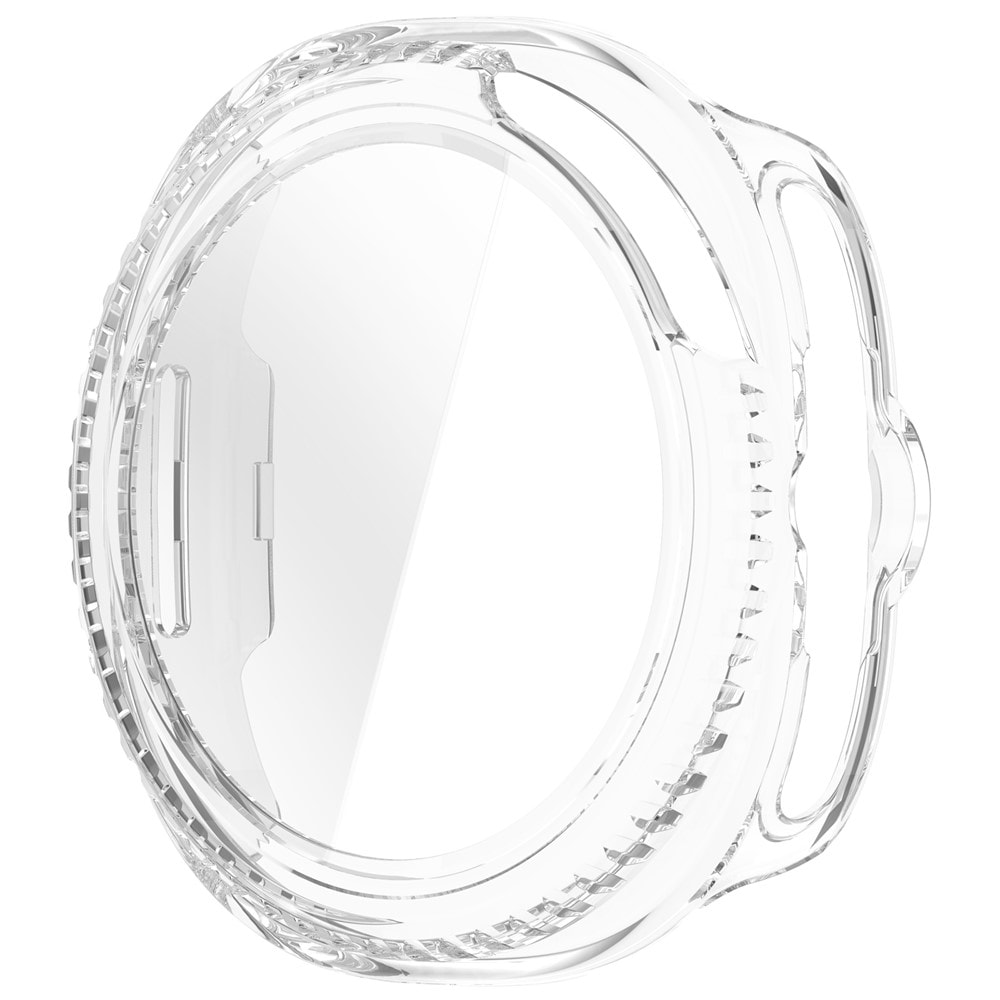 Samsung Galaxy Watch 8 Classic Heltäckande skal med inbyggt skärmskydd, Genomskinlig