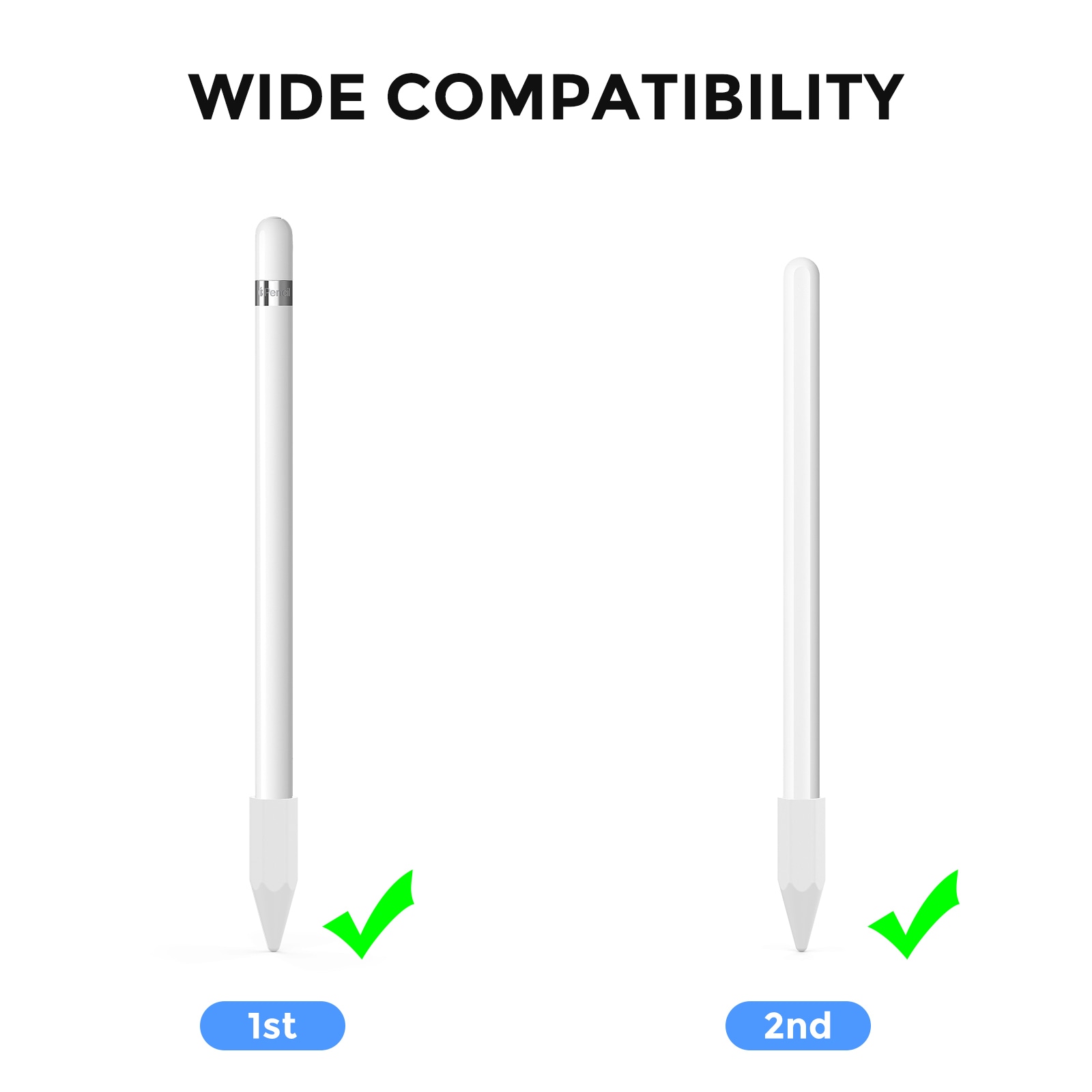 Apple Pencil Spetsskydd i TPU, Vit