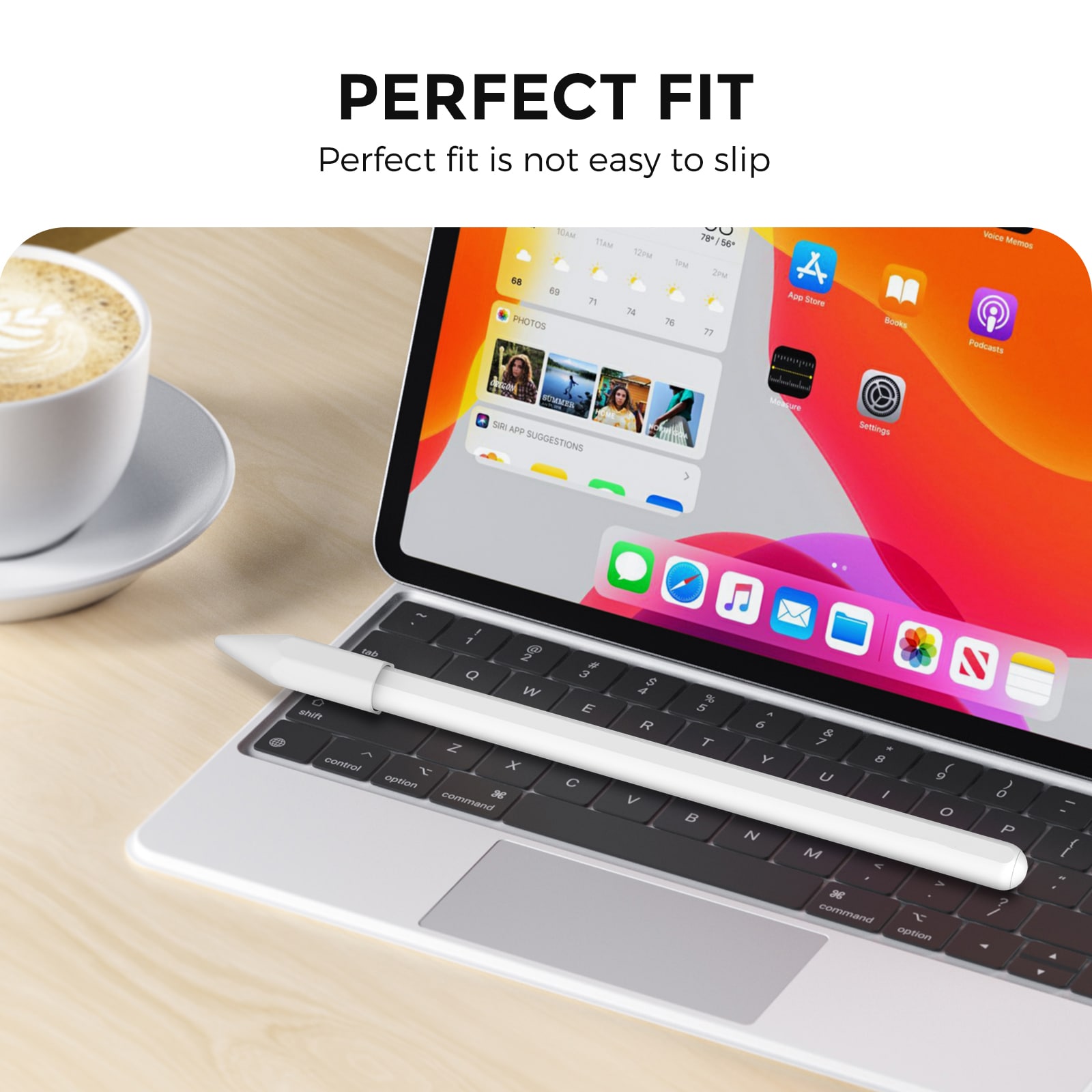 Apple Pencil Spetsskydd i TPU, Vit