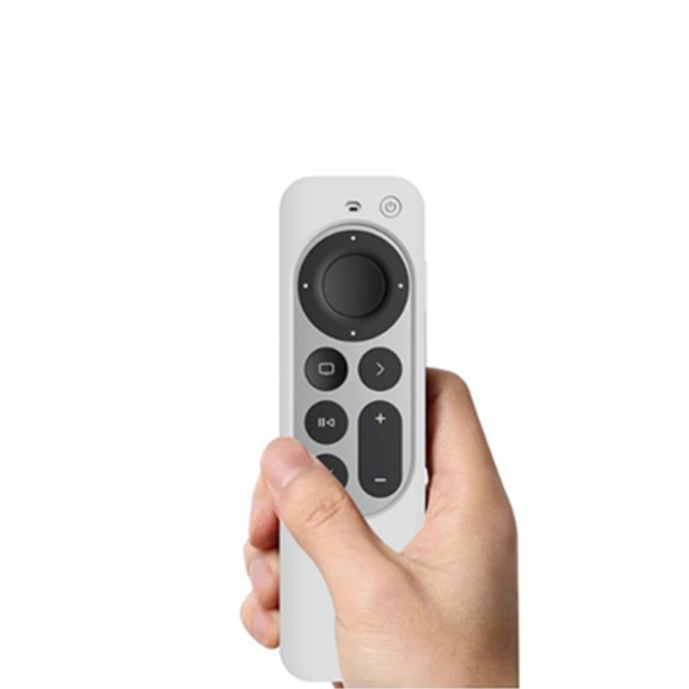 Apple TV 4K 2021 Gen 2 Box + Fjärrkontroll Stöttåligt silikonskal, vit
