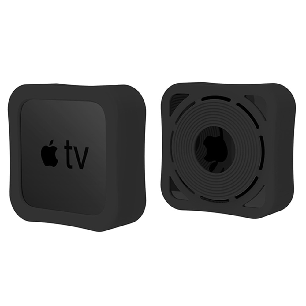 Apple TV 4K 2021 Stöttåligt silikonskal, svart