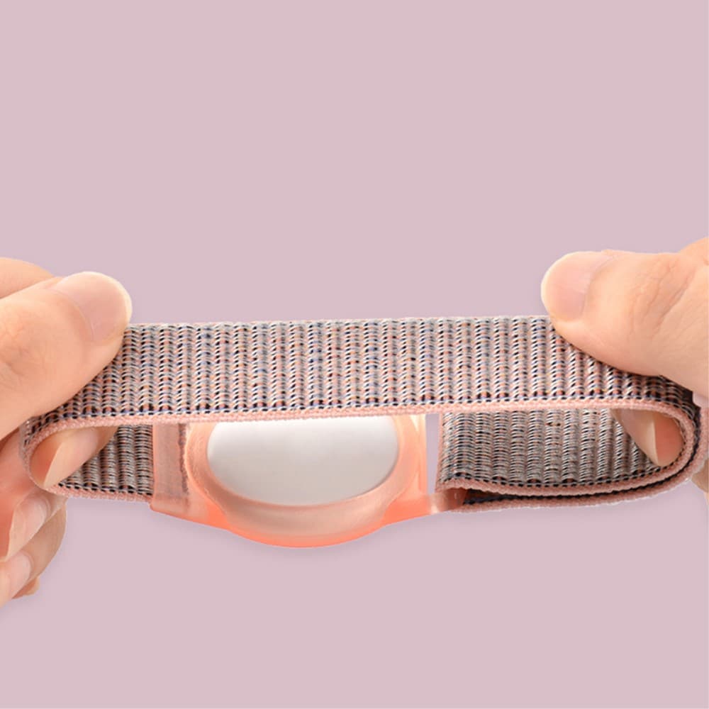 Apple AirTag Armband i nylon för barn, Svart