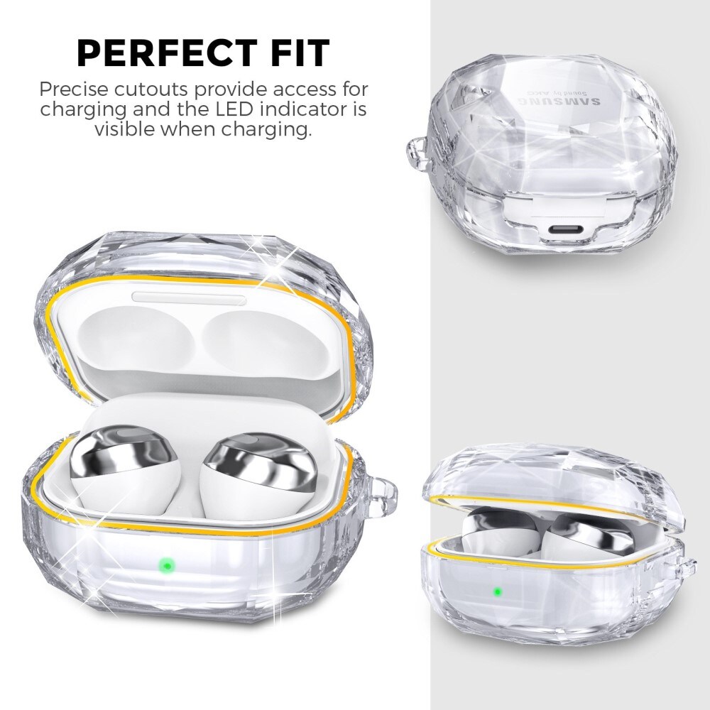 Samsung Galaxy Buds 2/2 Pro/Live/Pro Skal diamant, transparent