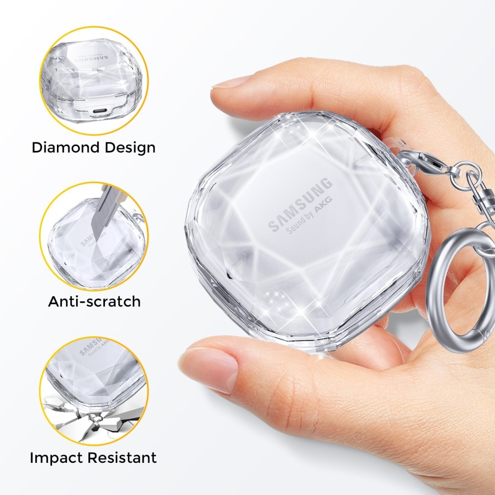 Samsung Galaxy Buds FE Skal diamant, transparent