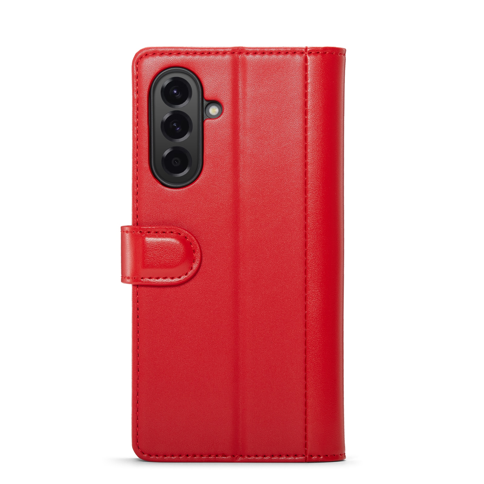 Samsung Galaxy A56 Plånboksfodral i Äkta Läder, Röd