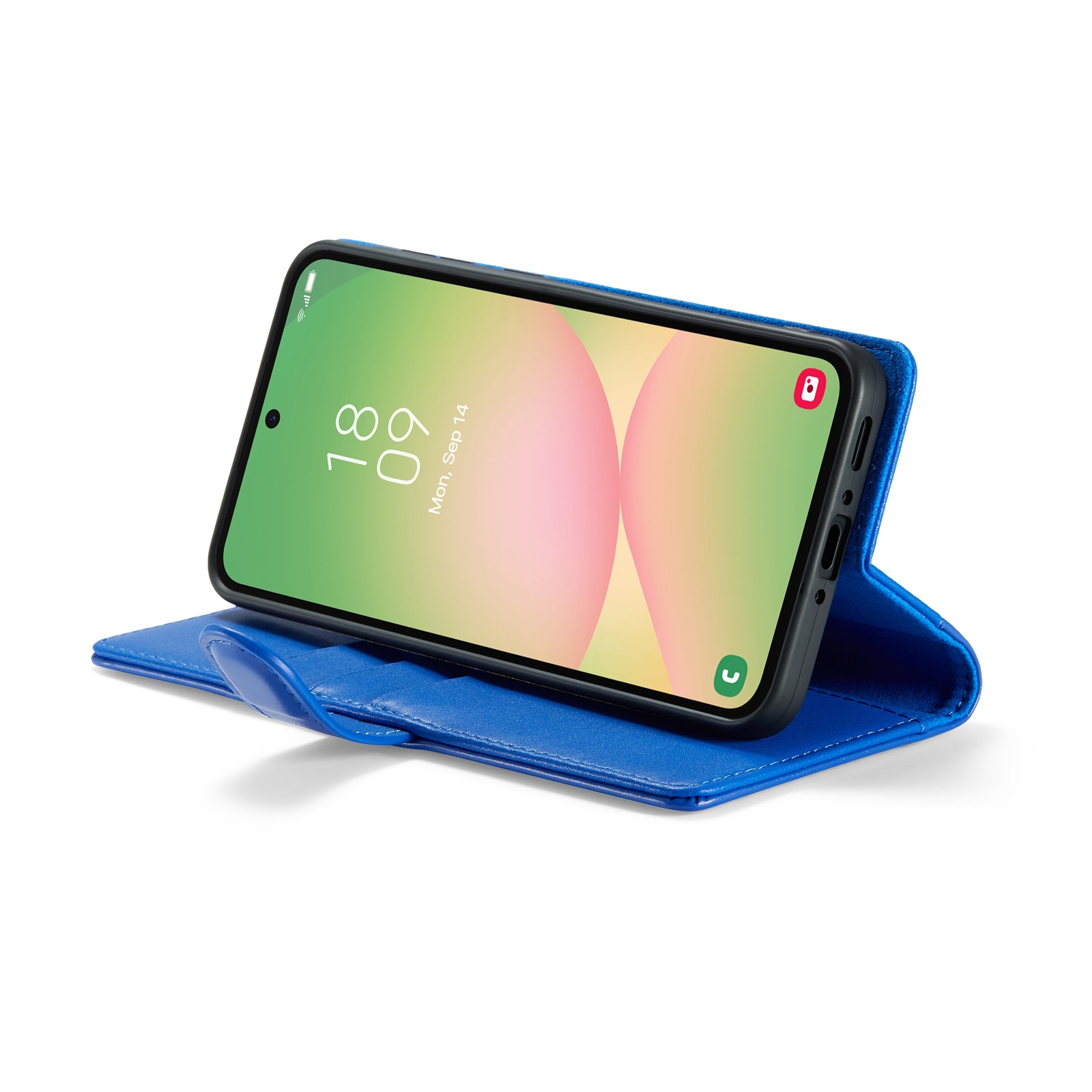 Samsung Galaxy A56 Plånboksfodral i Äkta Läder, Blå