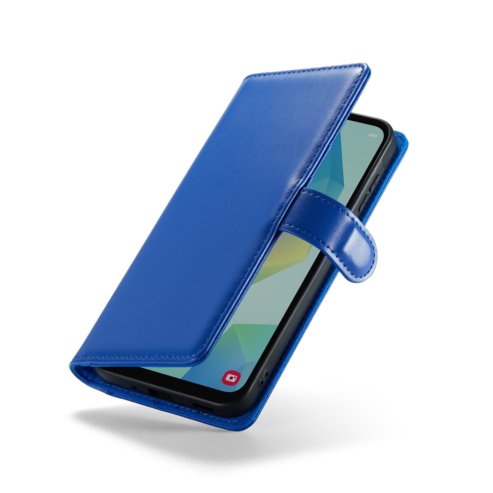 Samsung Galaxy A16 Plånboksfodral i Äkta Läder, Blå