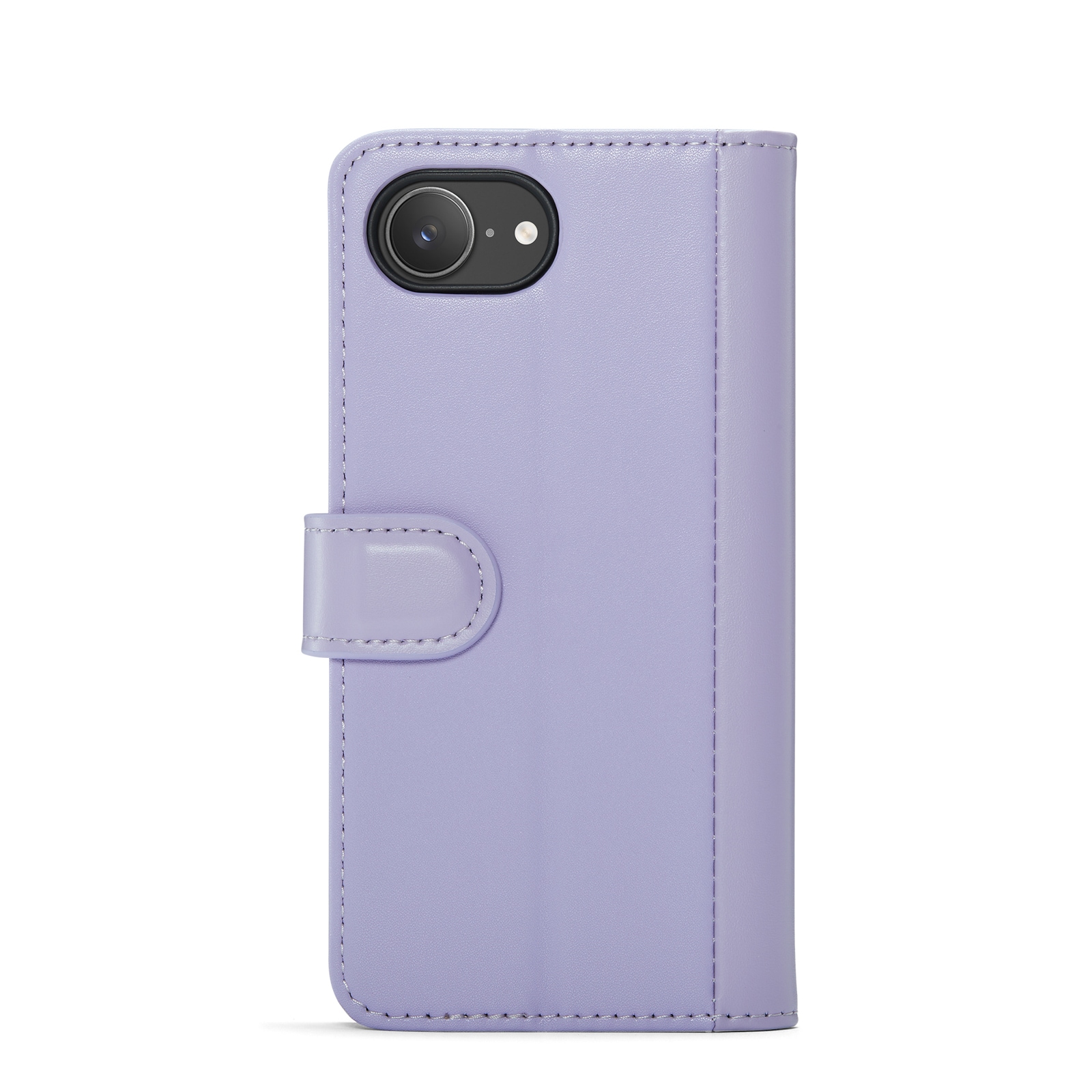 iPhone 16e Plånboksfodral i Äkta Läder, Lila