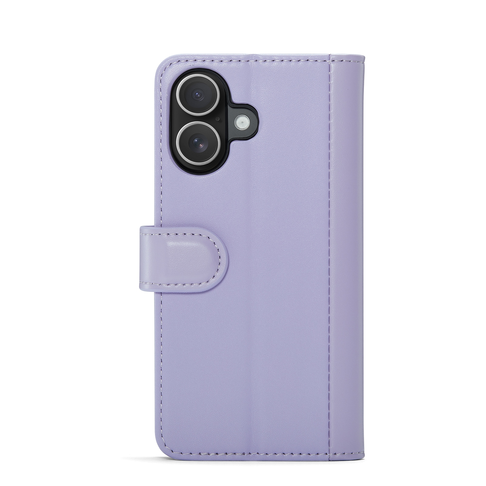 iPhone 16 Plånboksfodral i Äkta Läder, Lila