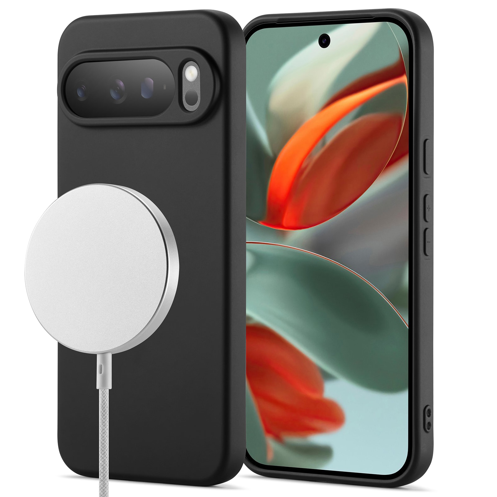 Google Pixel 10 Pro MagSafe Mobilskal i TPU, Svart