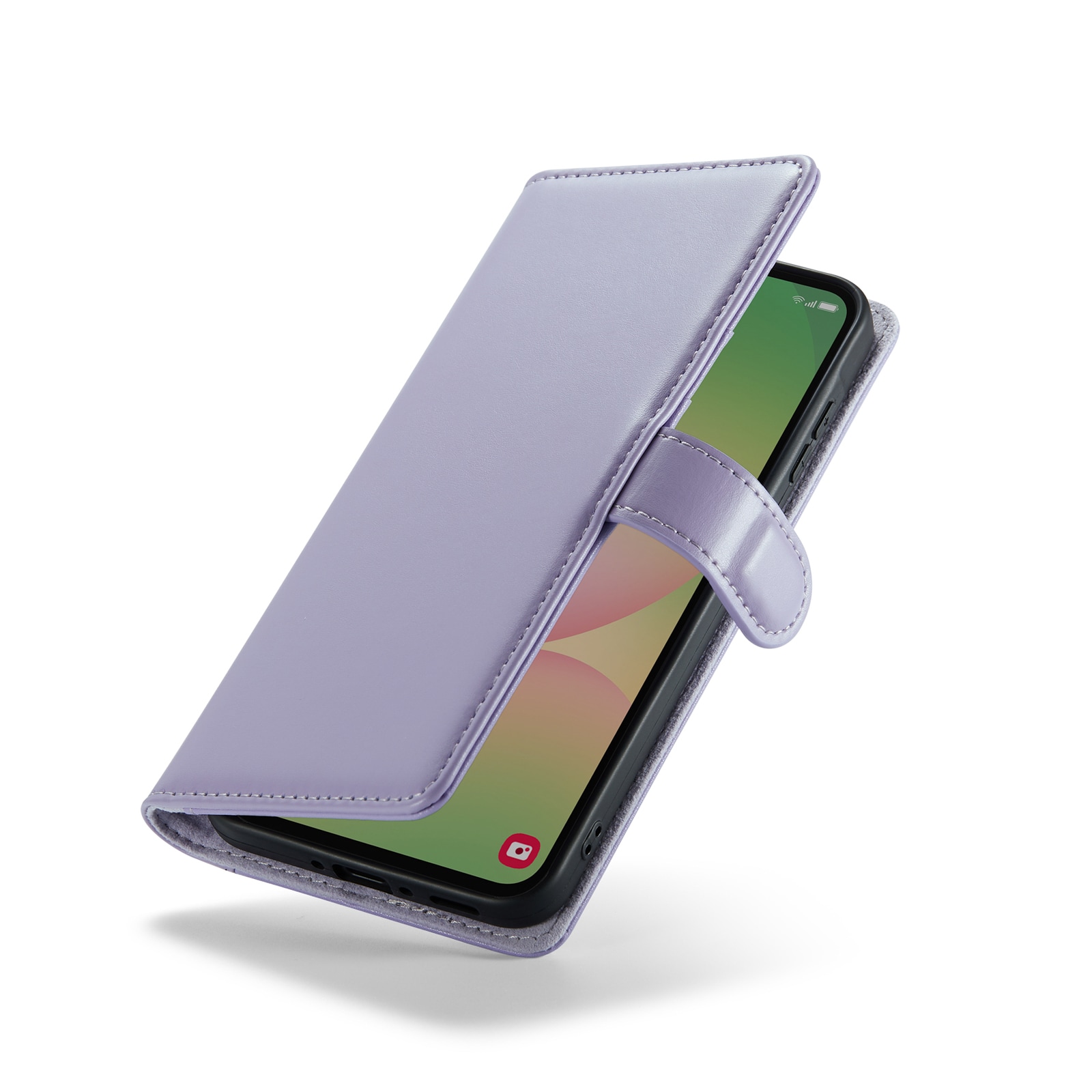 Samsung Galaxy A56 Plånboksfodral i Äkta Läder, Lila