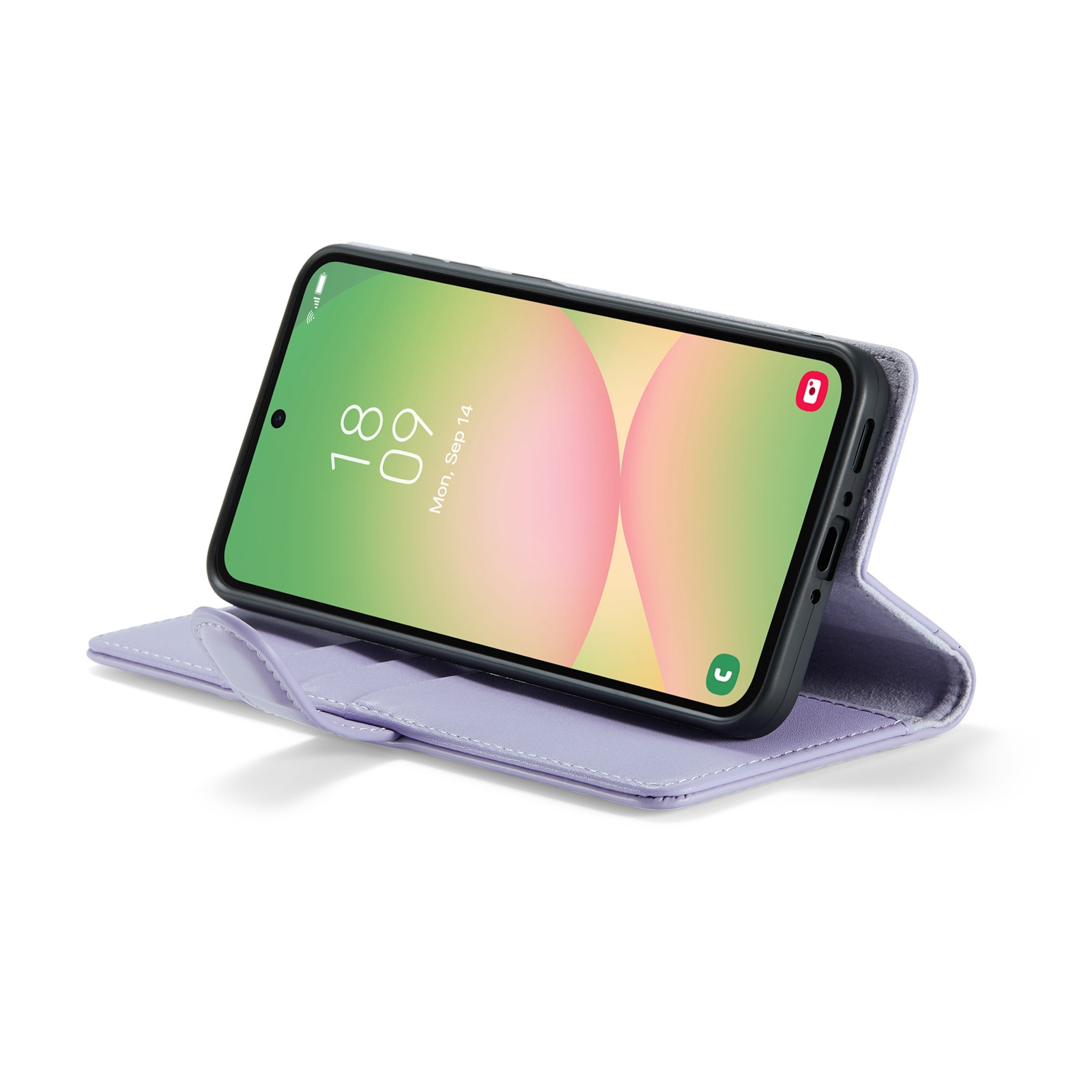 Samsung Galaxy A56 Plånboksfodral i Äkta Läder, Lila