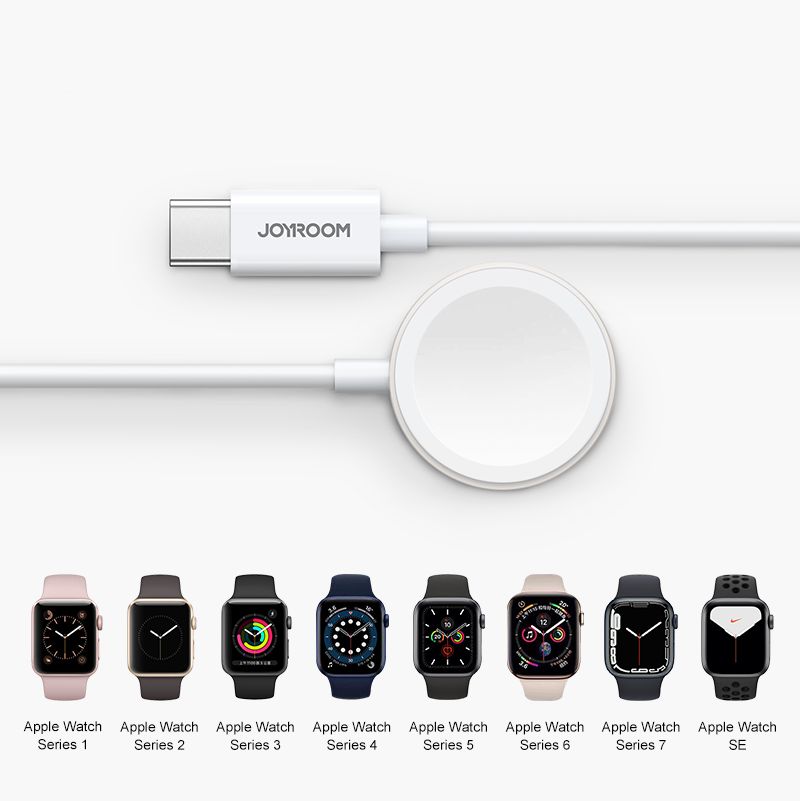 Laddare Apple Watch - 1.2m sladd & väggladdare