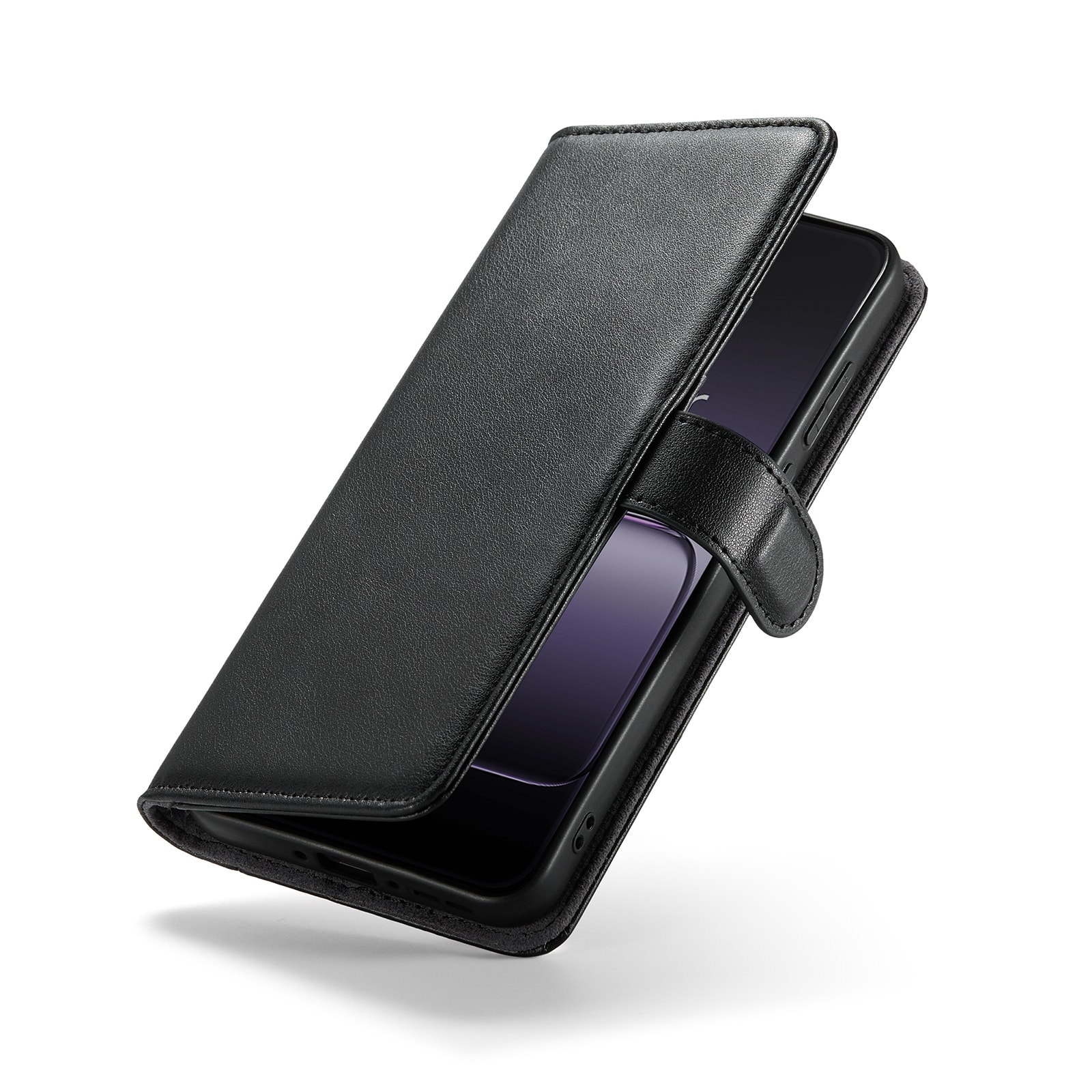  OnePlus Nord 5 Plånboksfodral i Äkta Läder, Svart